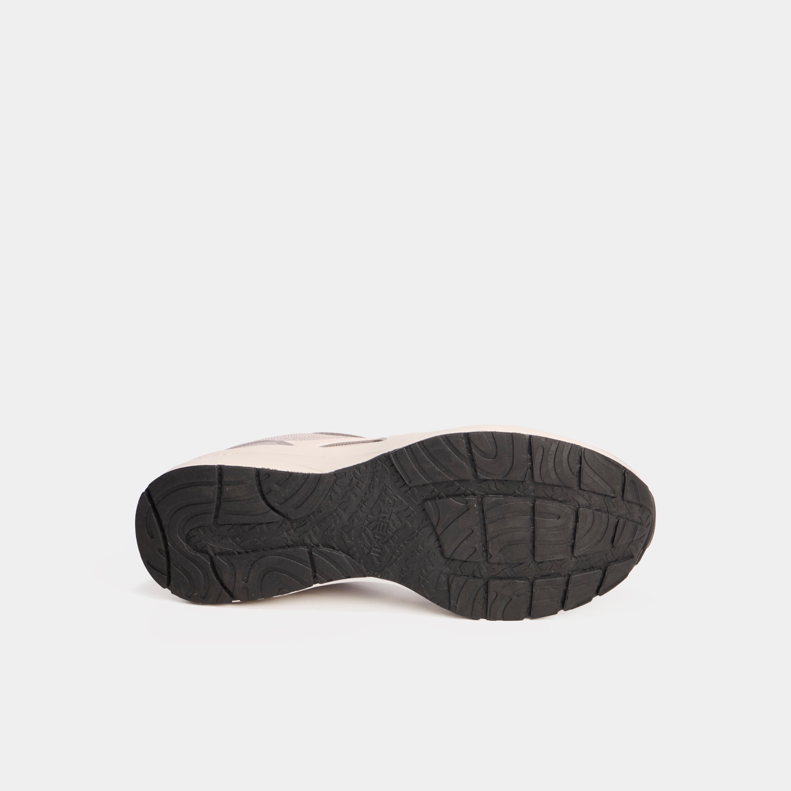 Baskets running de sport &agrave; lacets gris homme