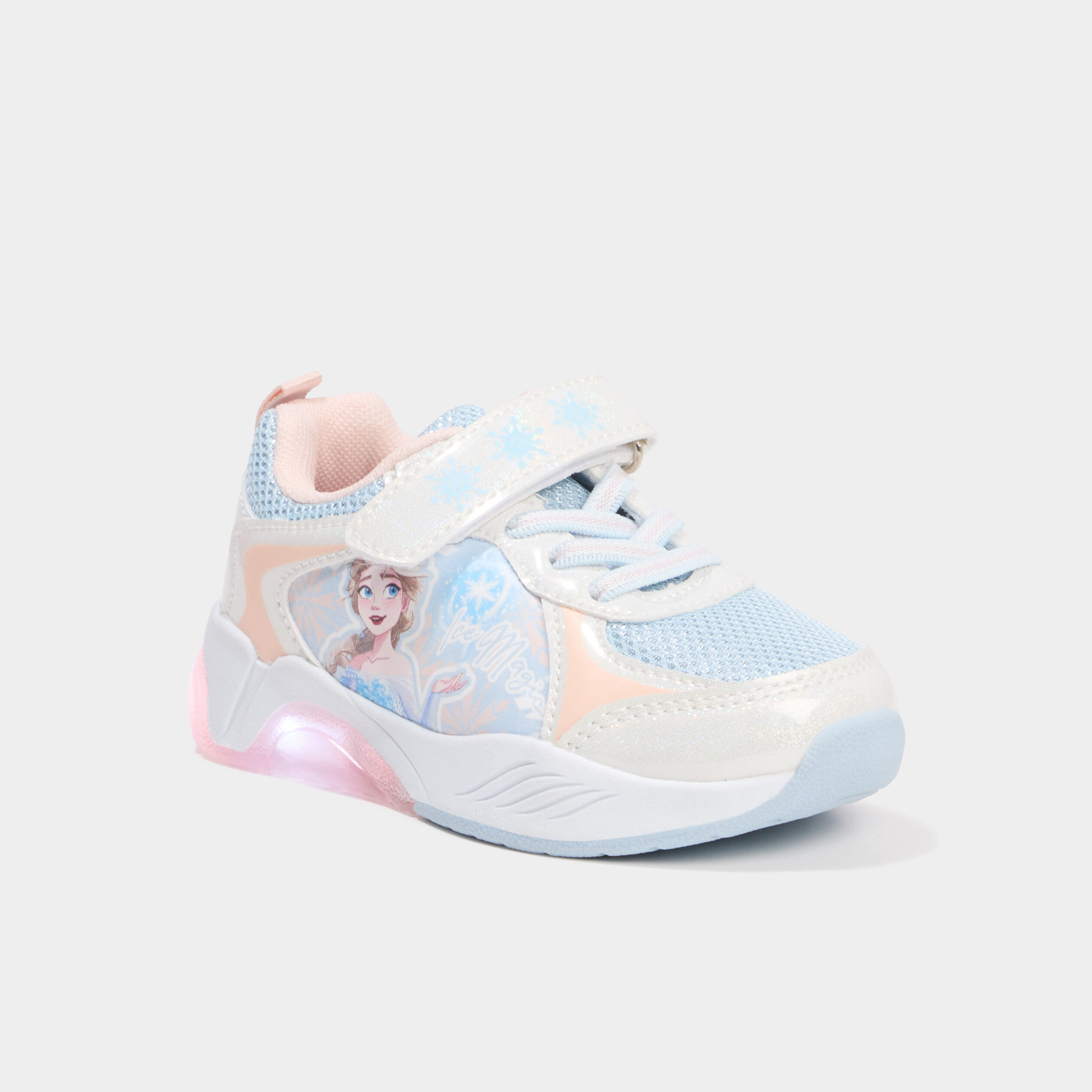 Baskets running lumineuses Reine neiges multicolore fille