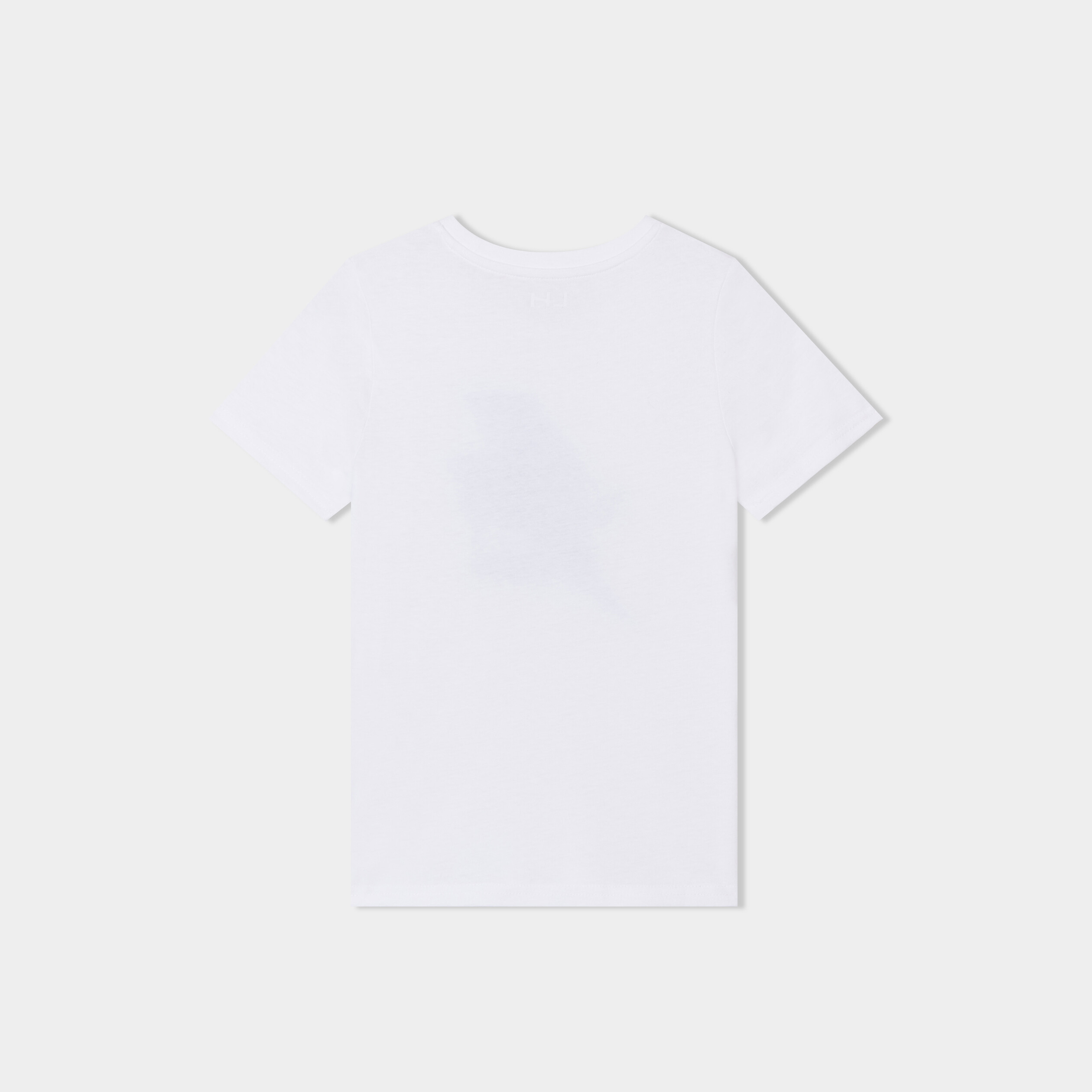 T-shirt droit manches courtes coton blanc garçon