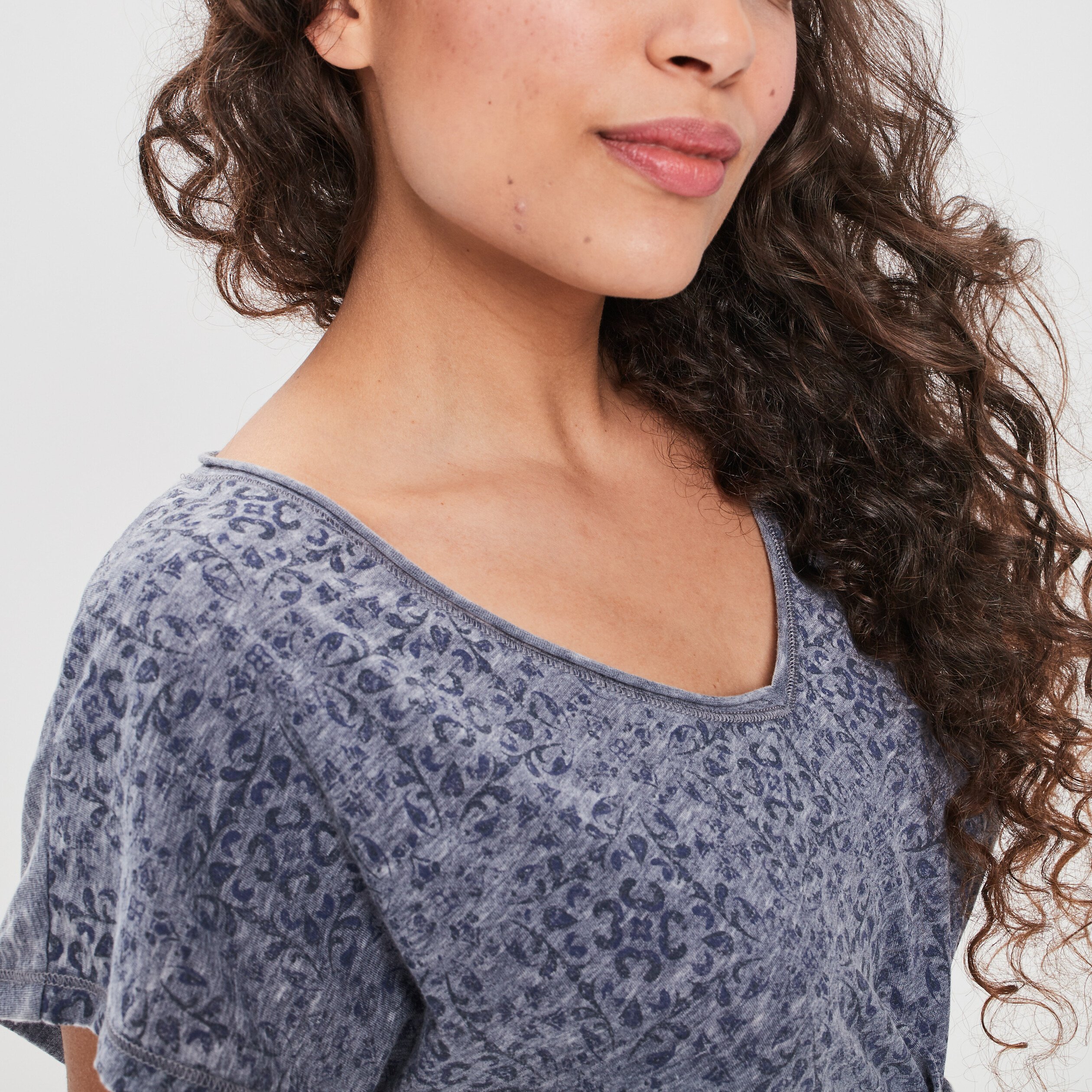 t shirt manches courtes creeks bleu femme T-shirt manches courtes Creeks bleu femme