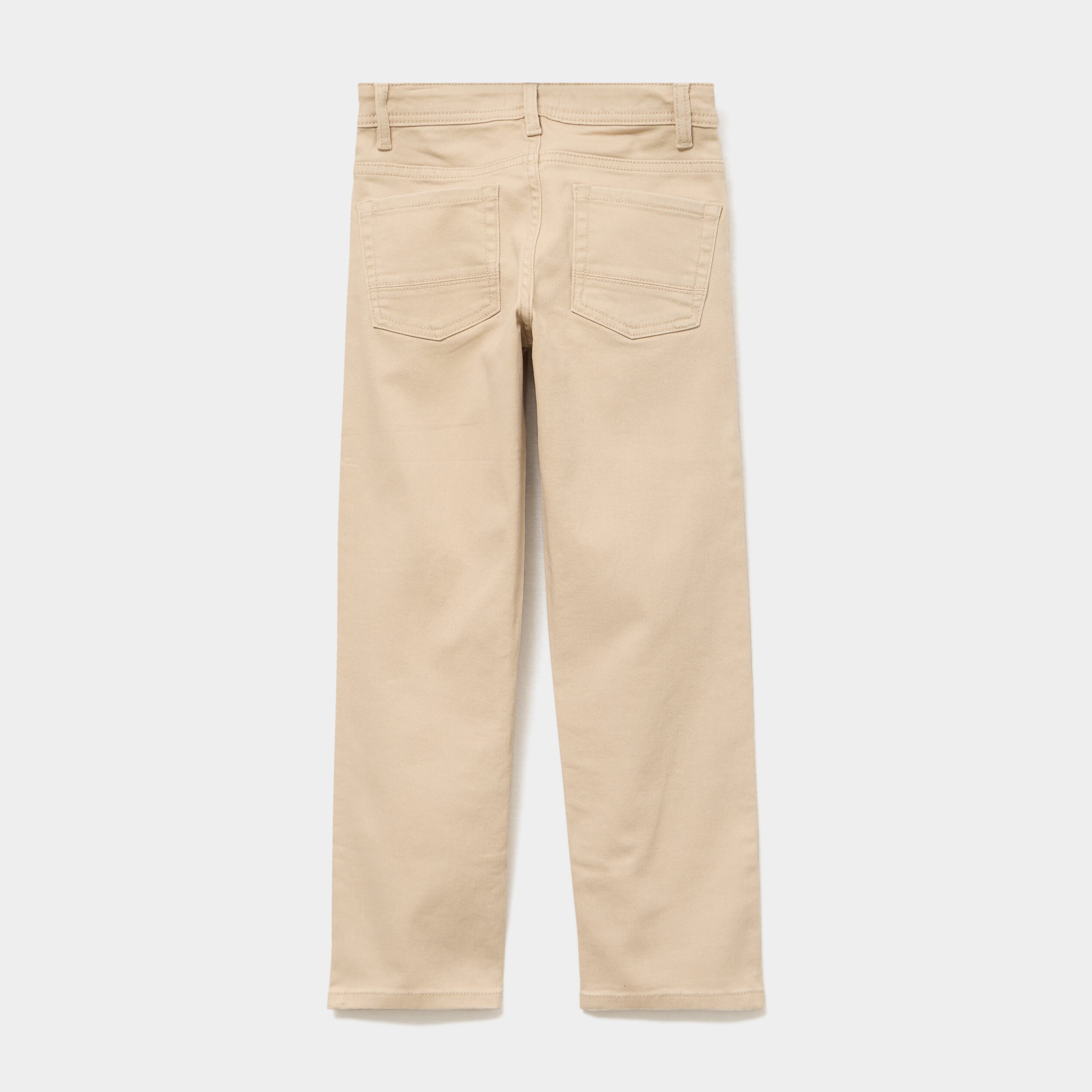 Pantalon regular coton majoritaire beige gar&ccedil;on