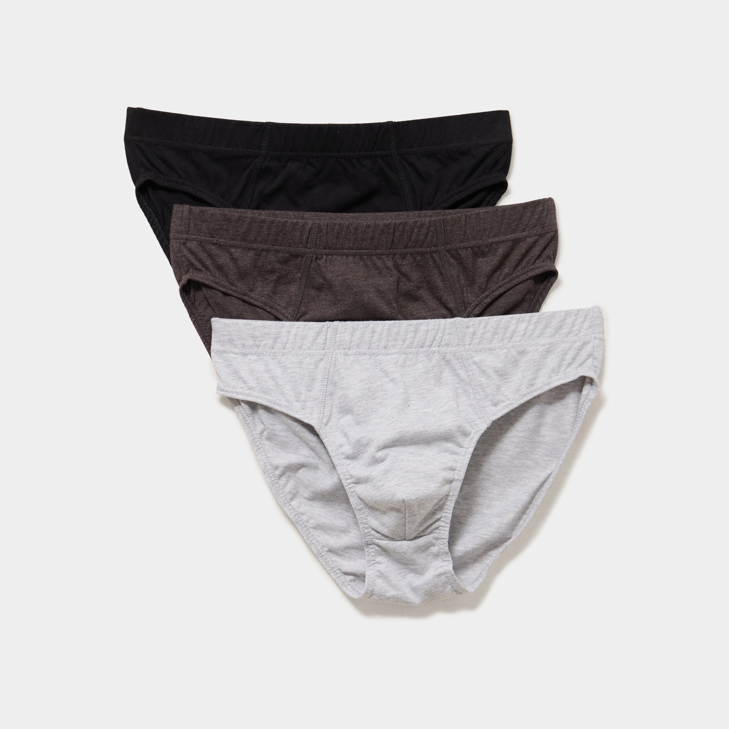 Lot 3 slips gris homme