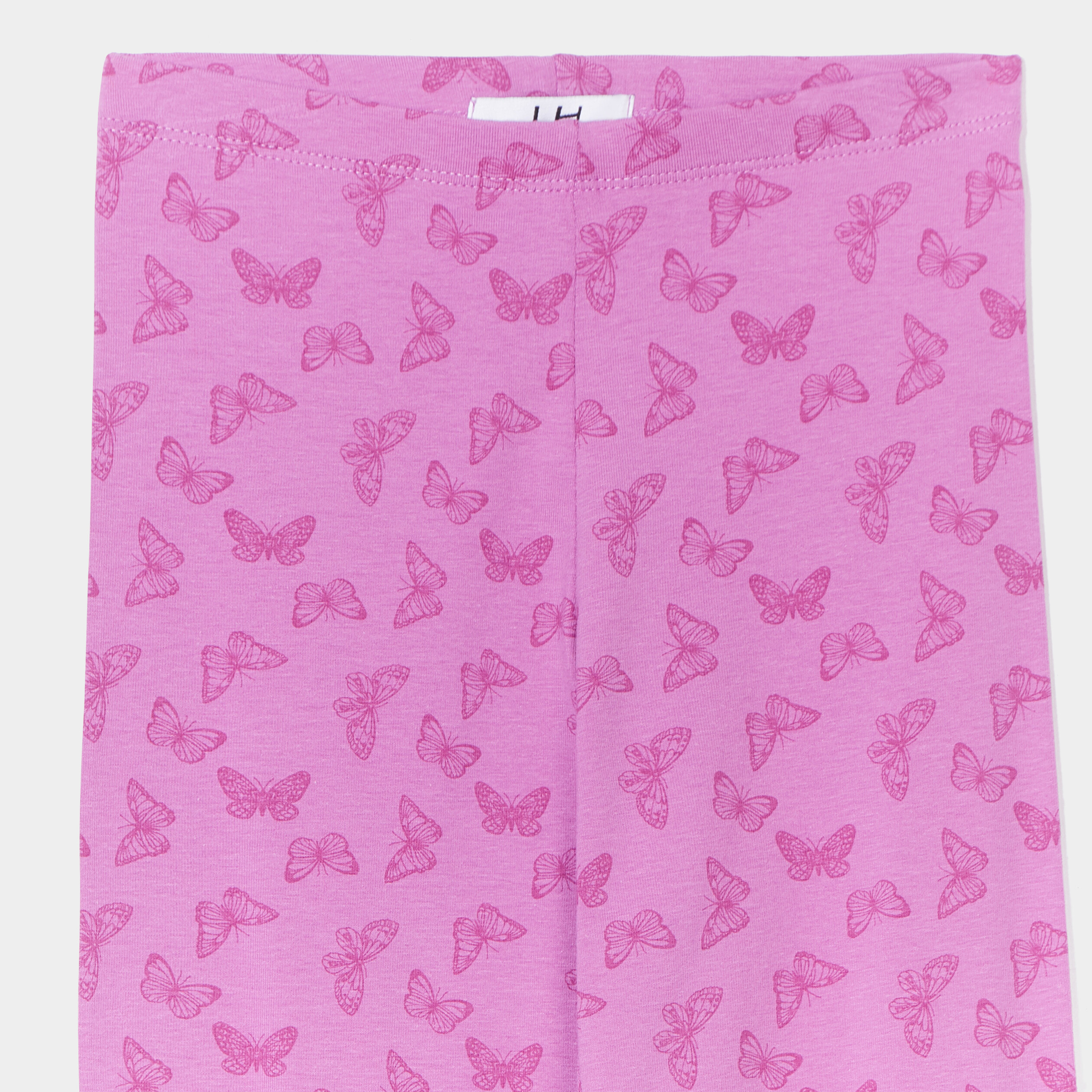 legging long elastique coton mauve fille Legging long élastiqué coton mauve fille