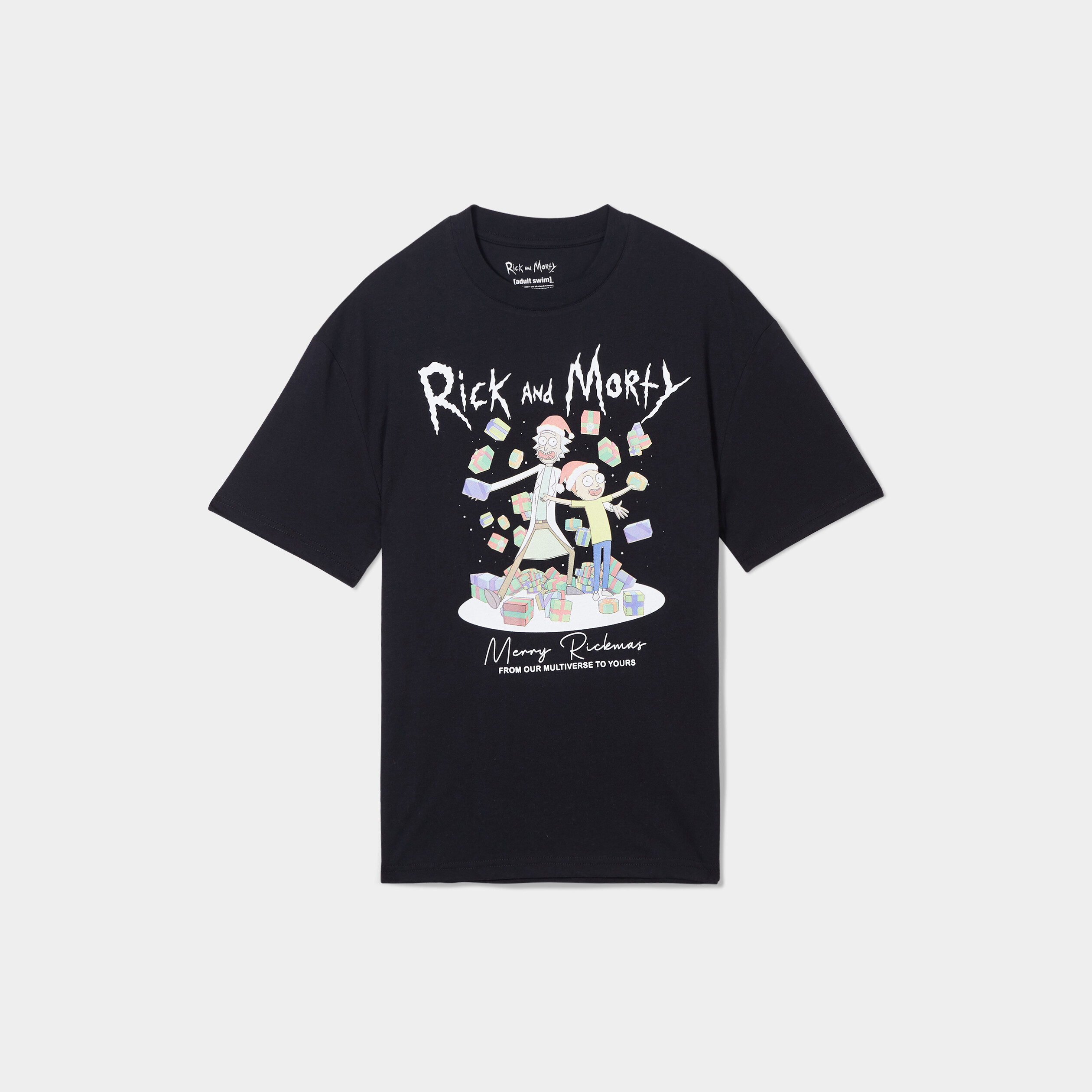 t shirt a manches courtes rick et morty noir homme T-shirt à manches courtes Rick et Morty noir homme