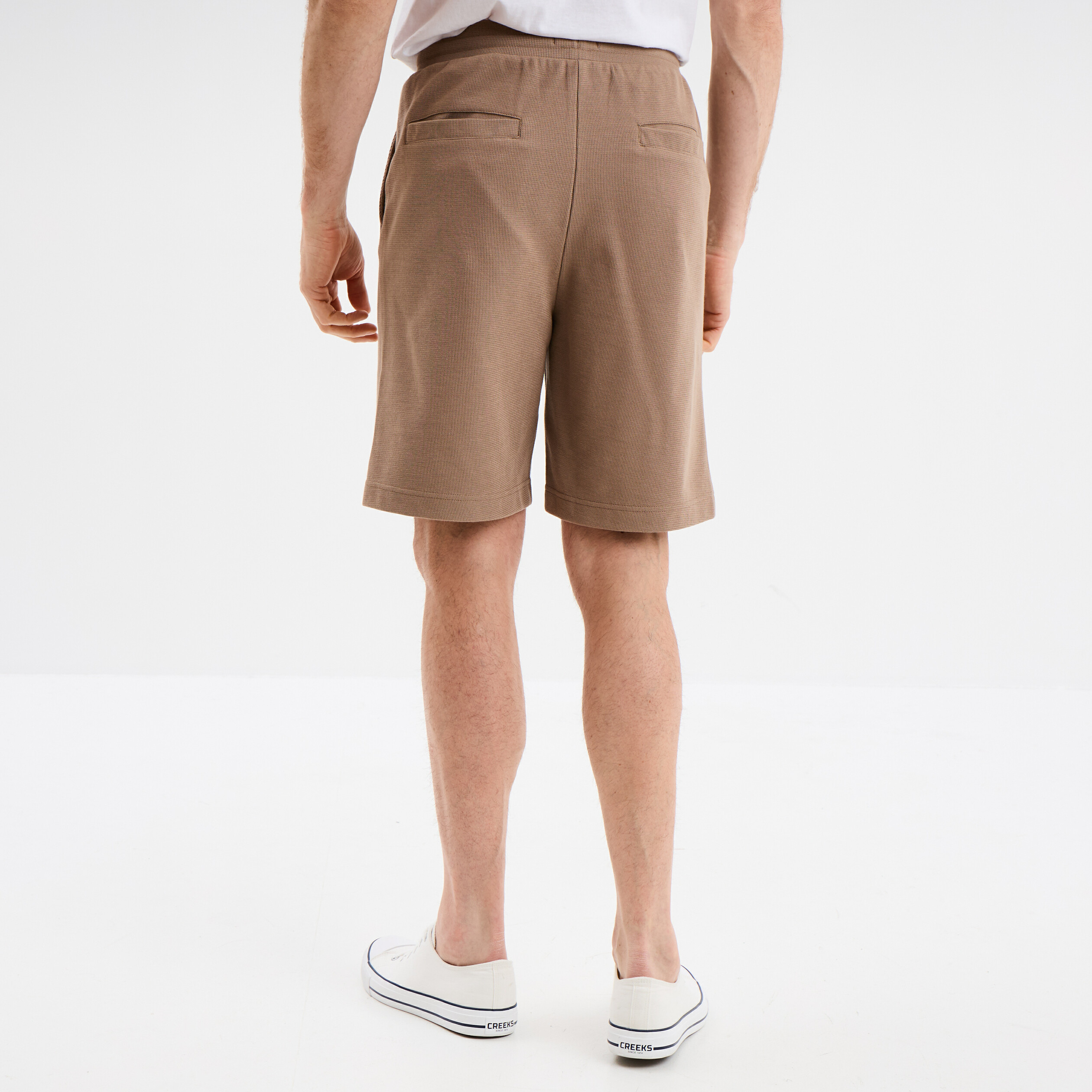 bermuda droit effet reliefe taupe homme Bermuda droit effet reliéfé taupe homme