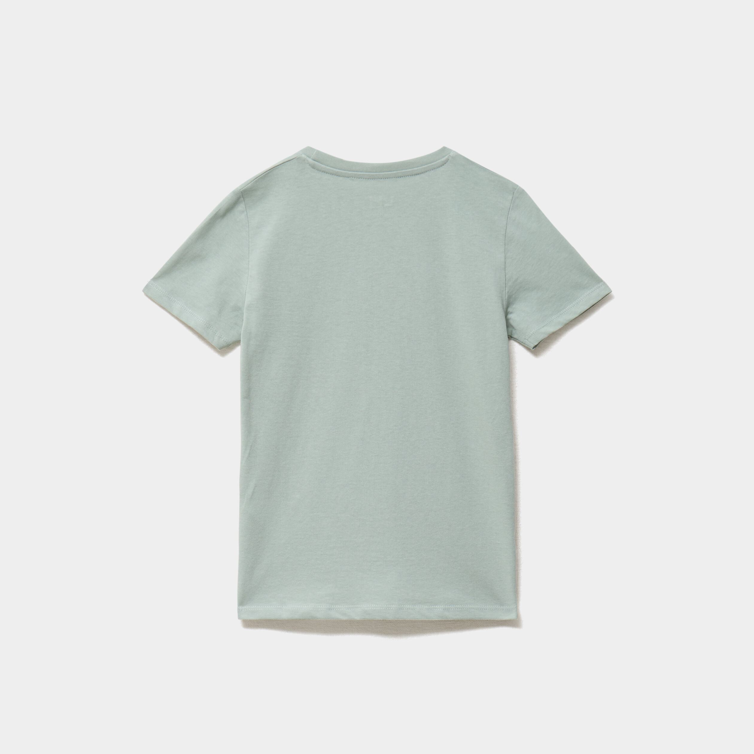 T-shirt en coton manches courtes vert pastel gar&ccedil;on