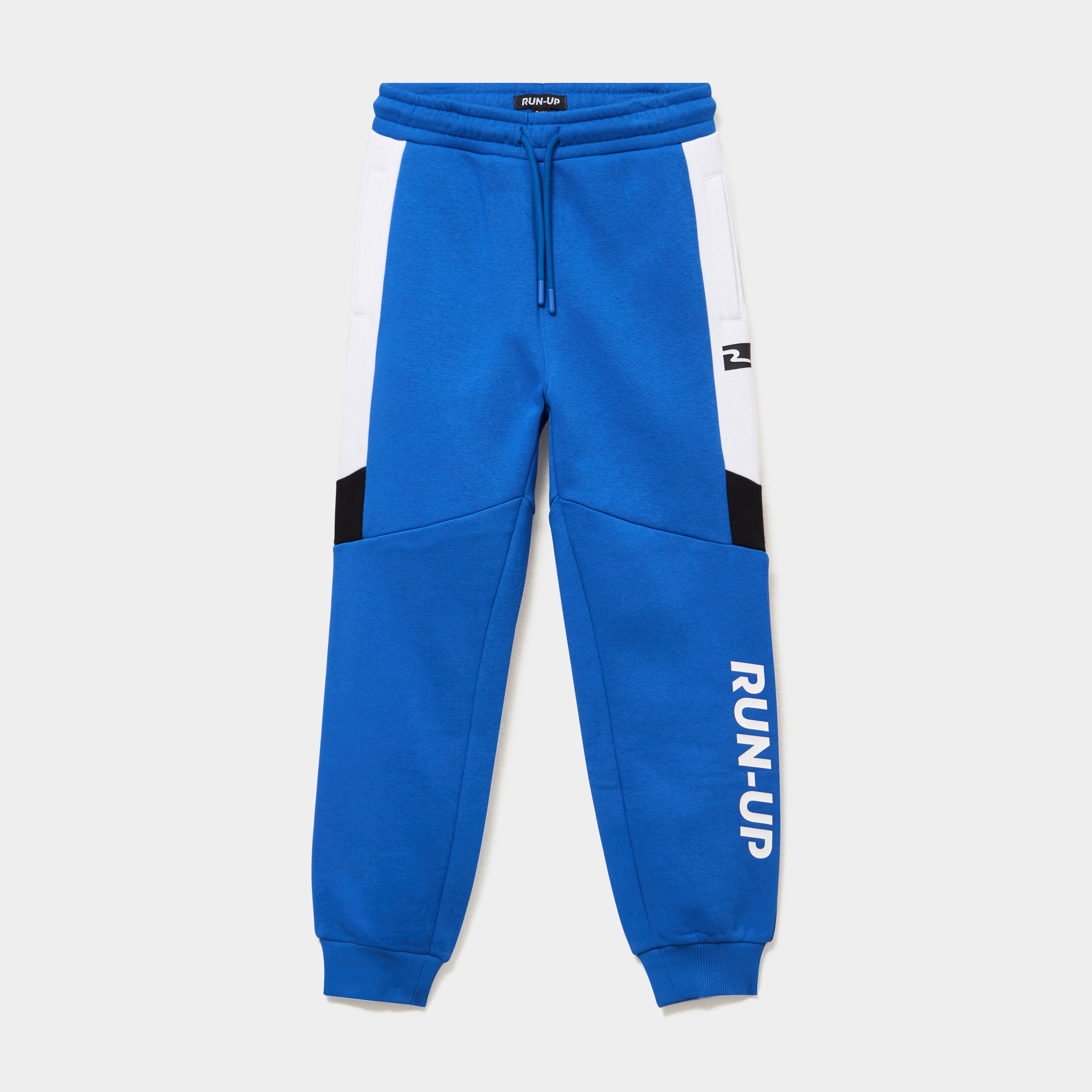 Pantalon de jogging regular molletonn&eacute; bleu roi gar&ccedil;on