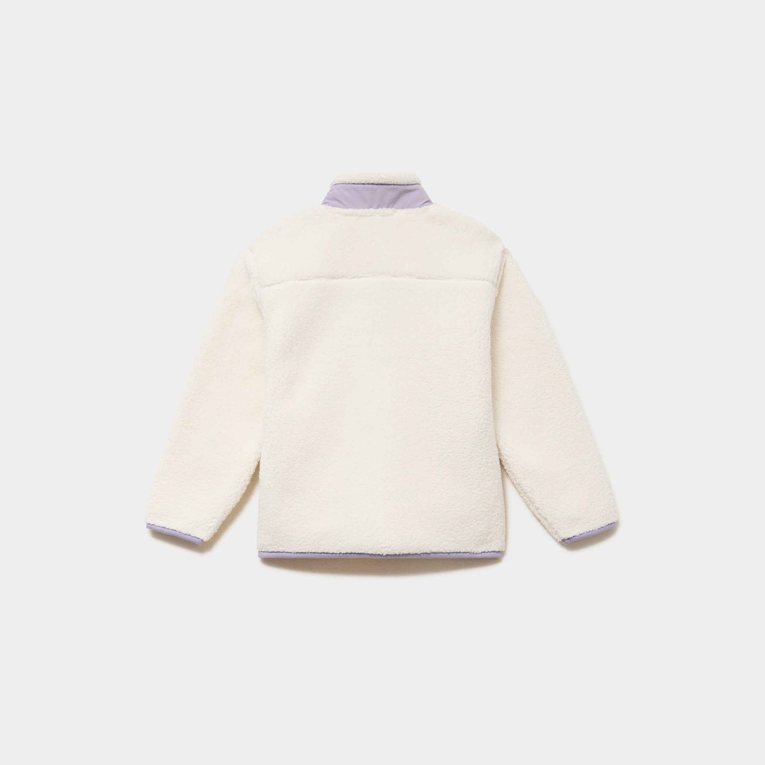 Gilet zipp&eacute; effet polaire blanc fille
