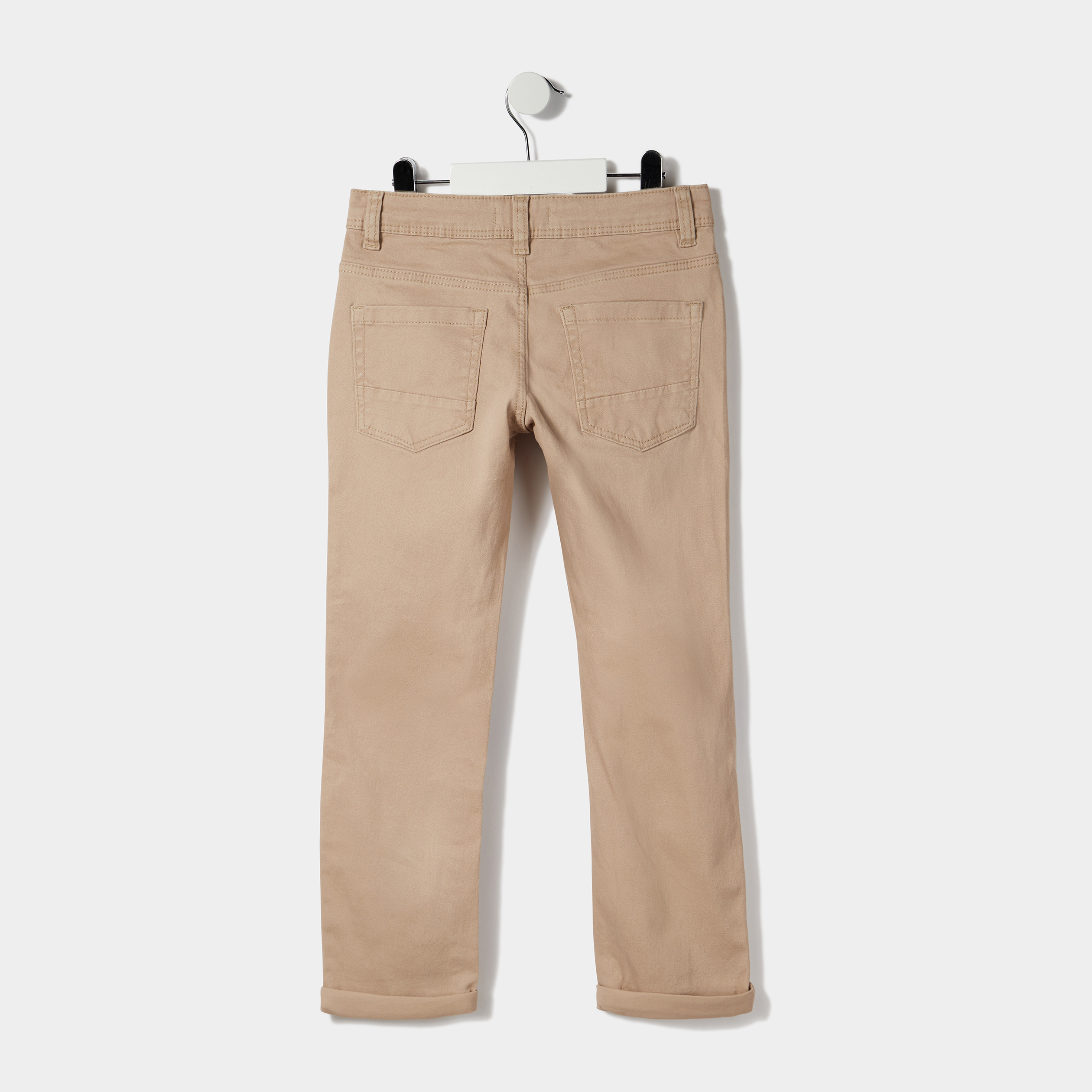 Pantalon regular avec poches sable garçon