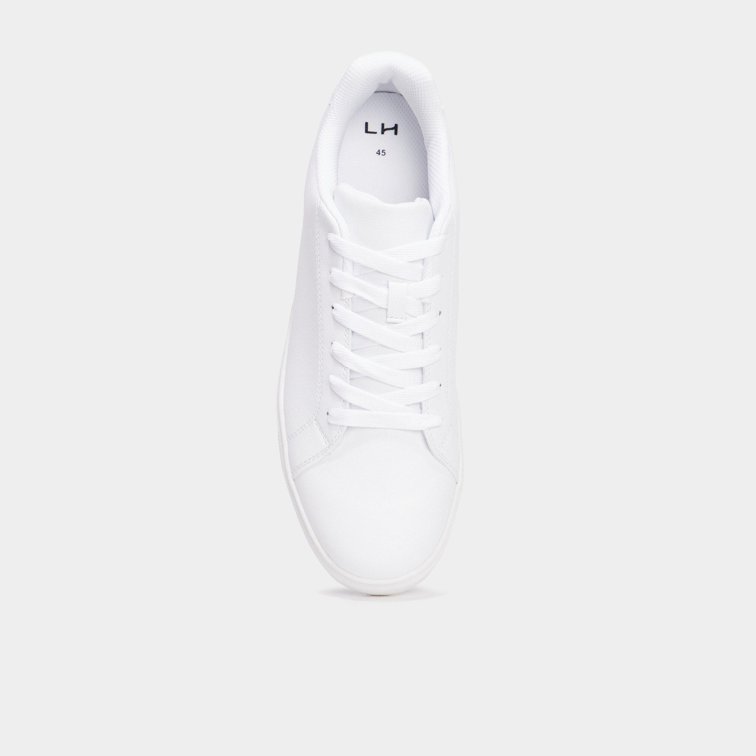 Baskets plates blanc homme