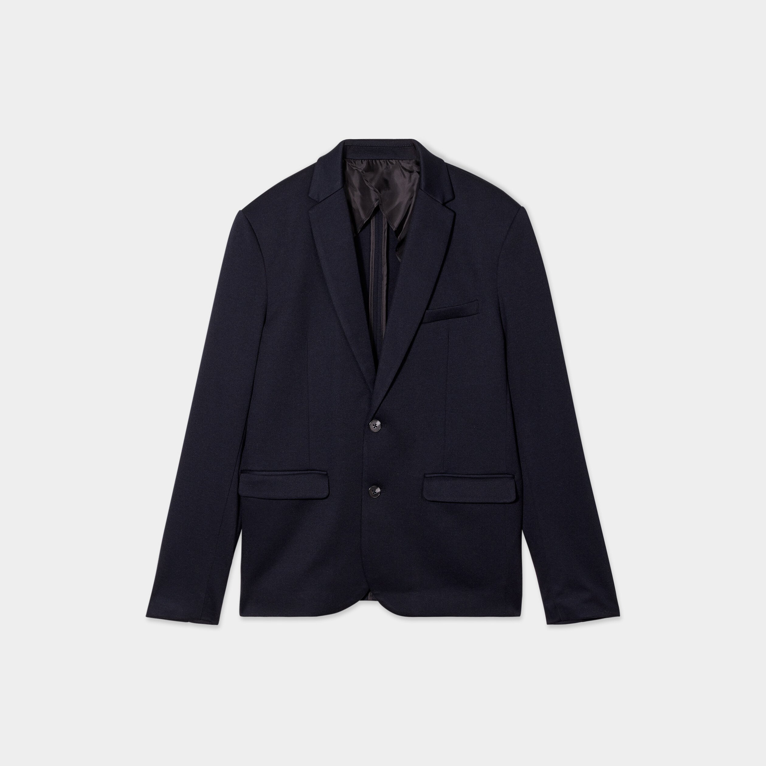 veste costume boutonnee 1 poche buste bleu fonce homme Veste costume boutonnée 1 poche buste bleu foncé homme