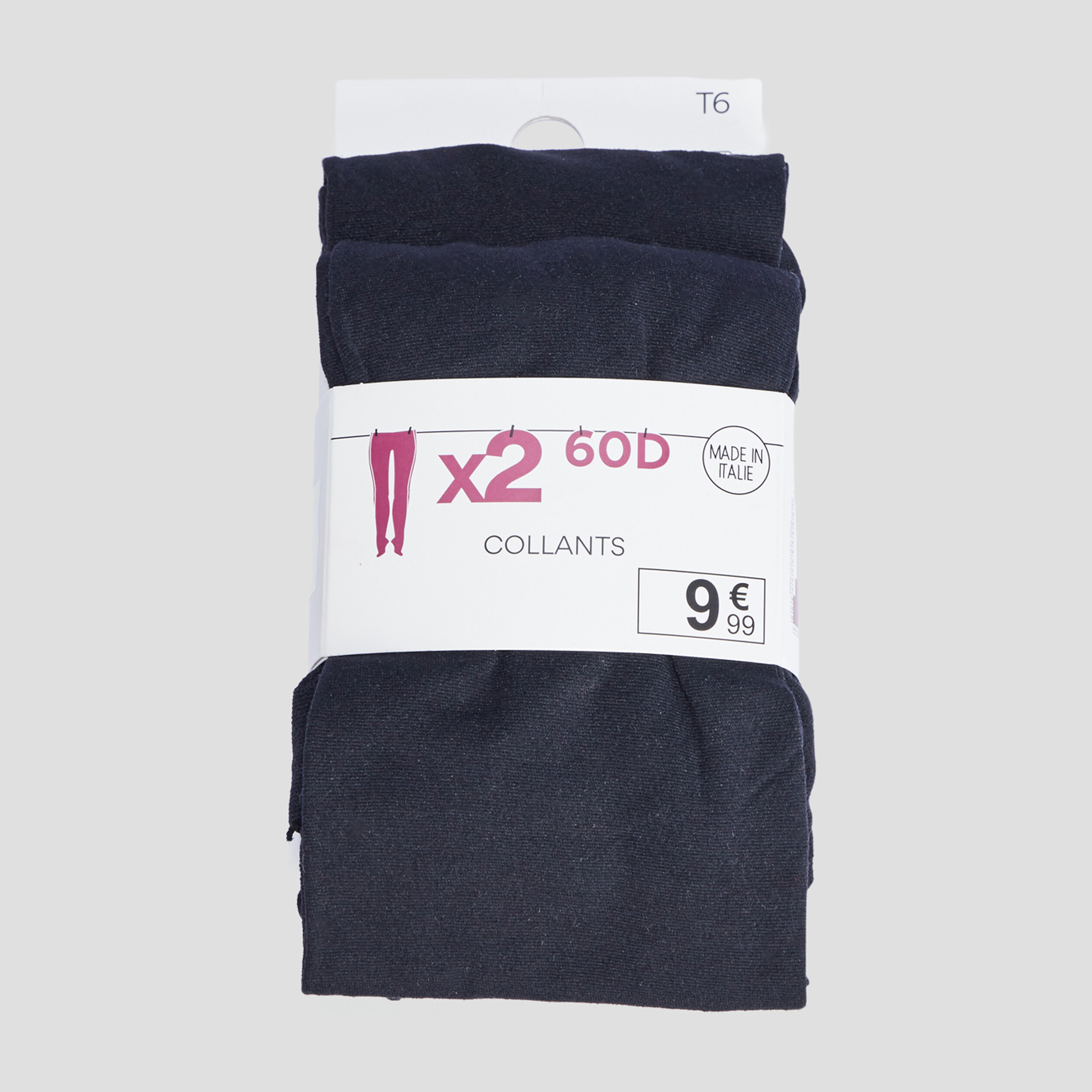 Lot 2 collants noir femme