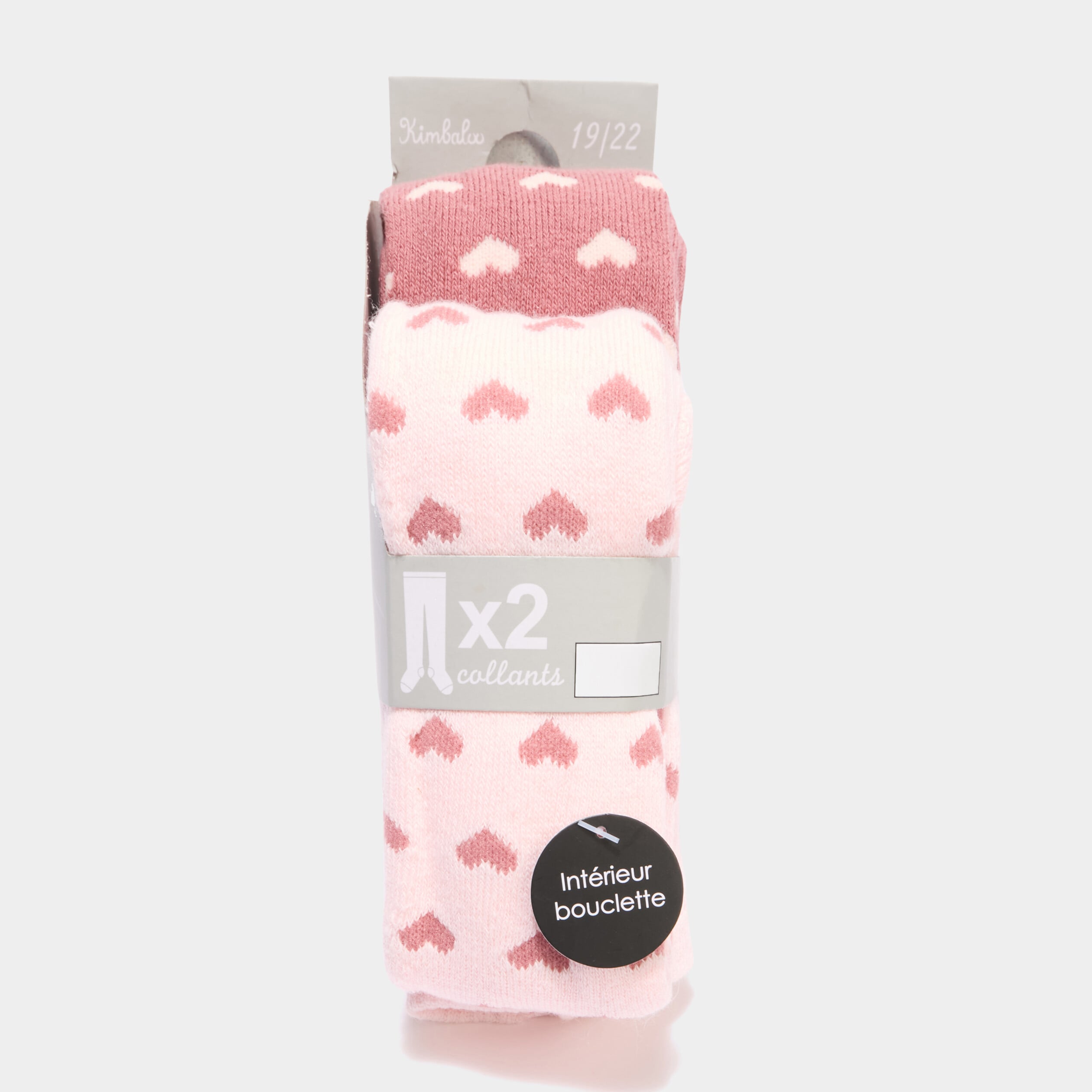 Lot 2 collants opaques rose fushia b&eacute;b&eacute; fille