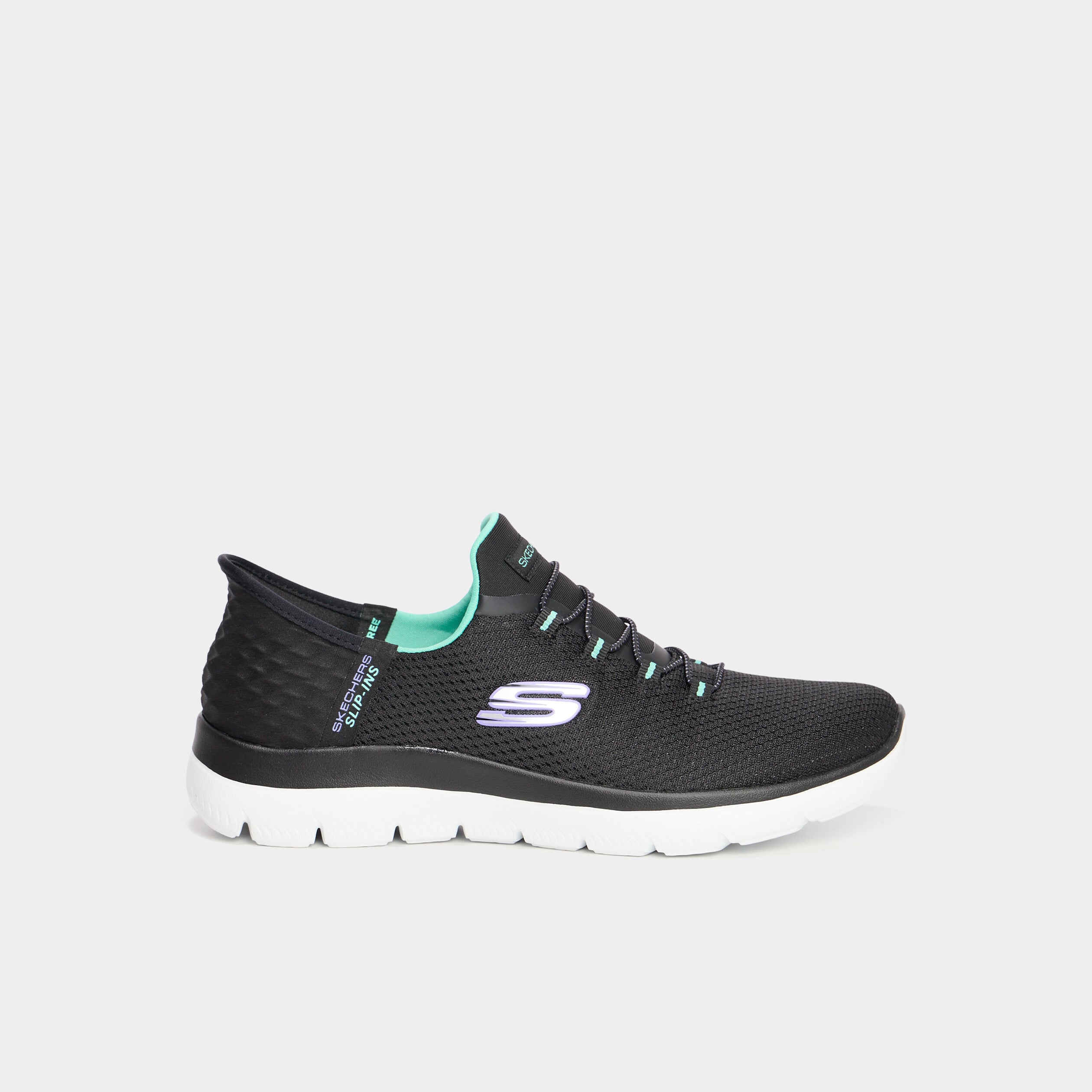 Baskets running Slip-ins Skechers noir femme