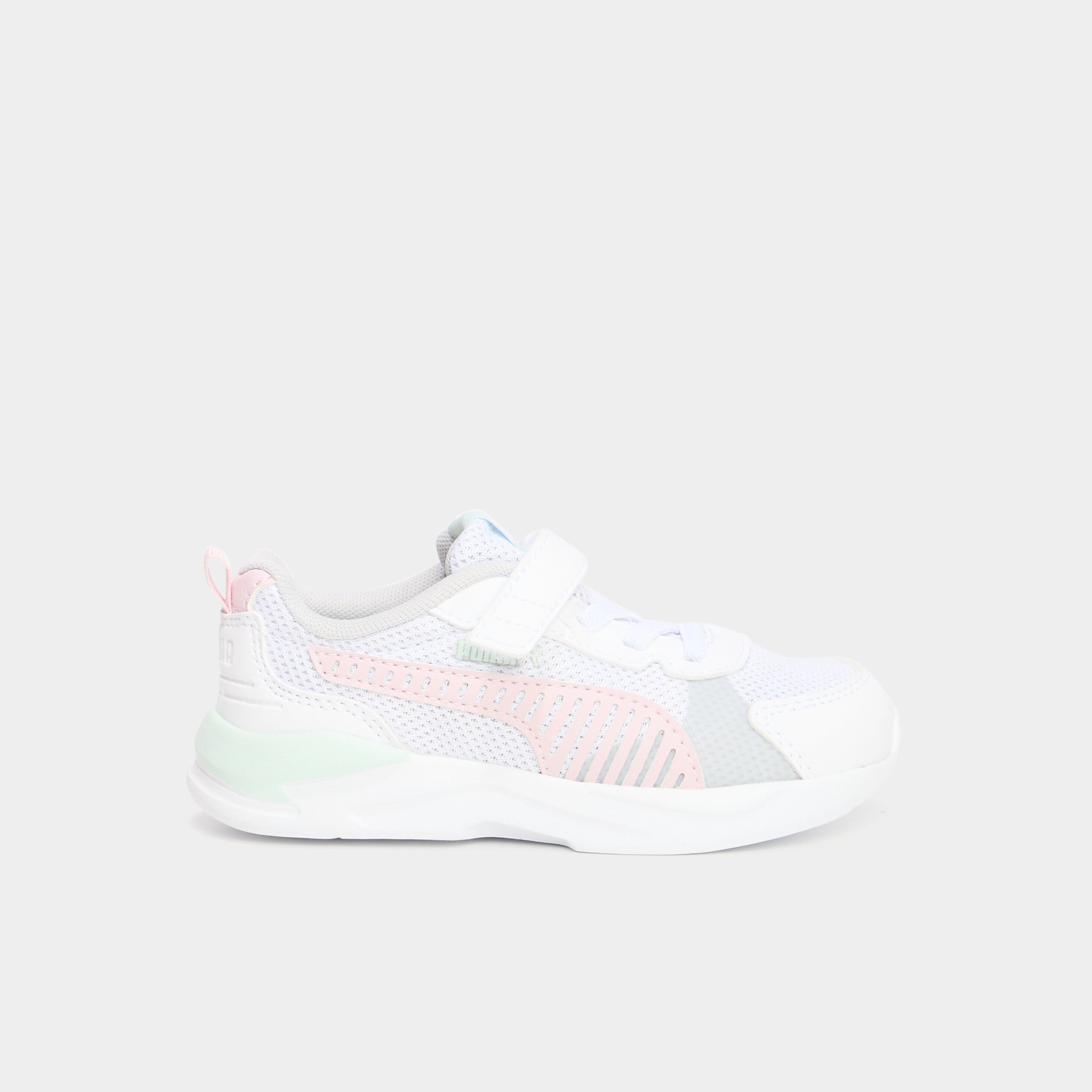 Baskets running &agrave; scratchs Puma XRAY vert pastel fille