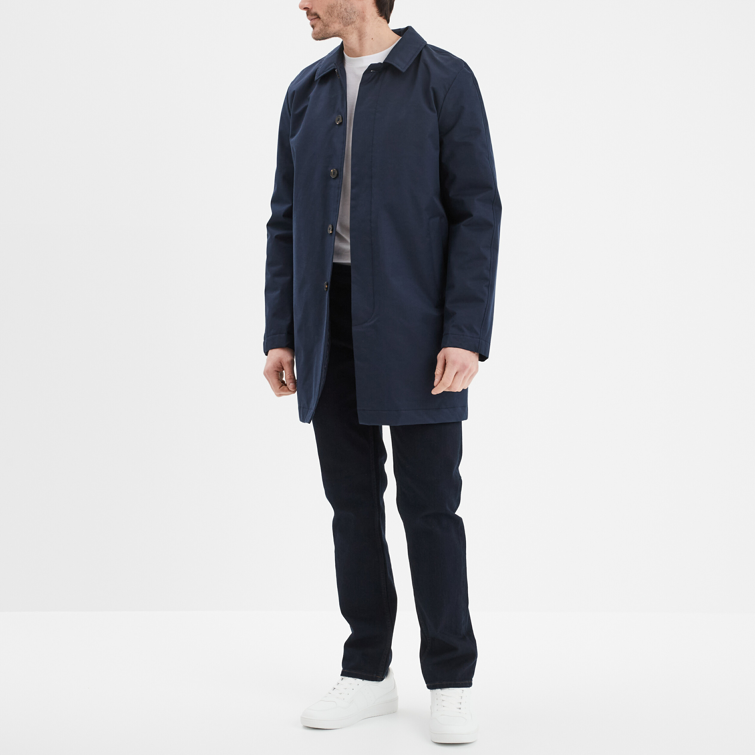 Jeans regular 5 poches denim brut homme