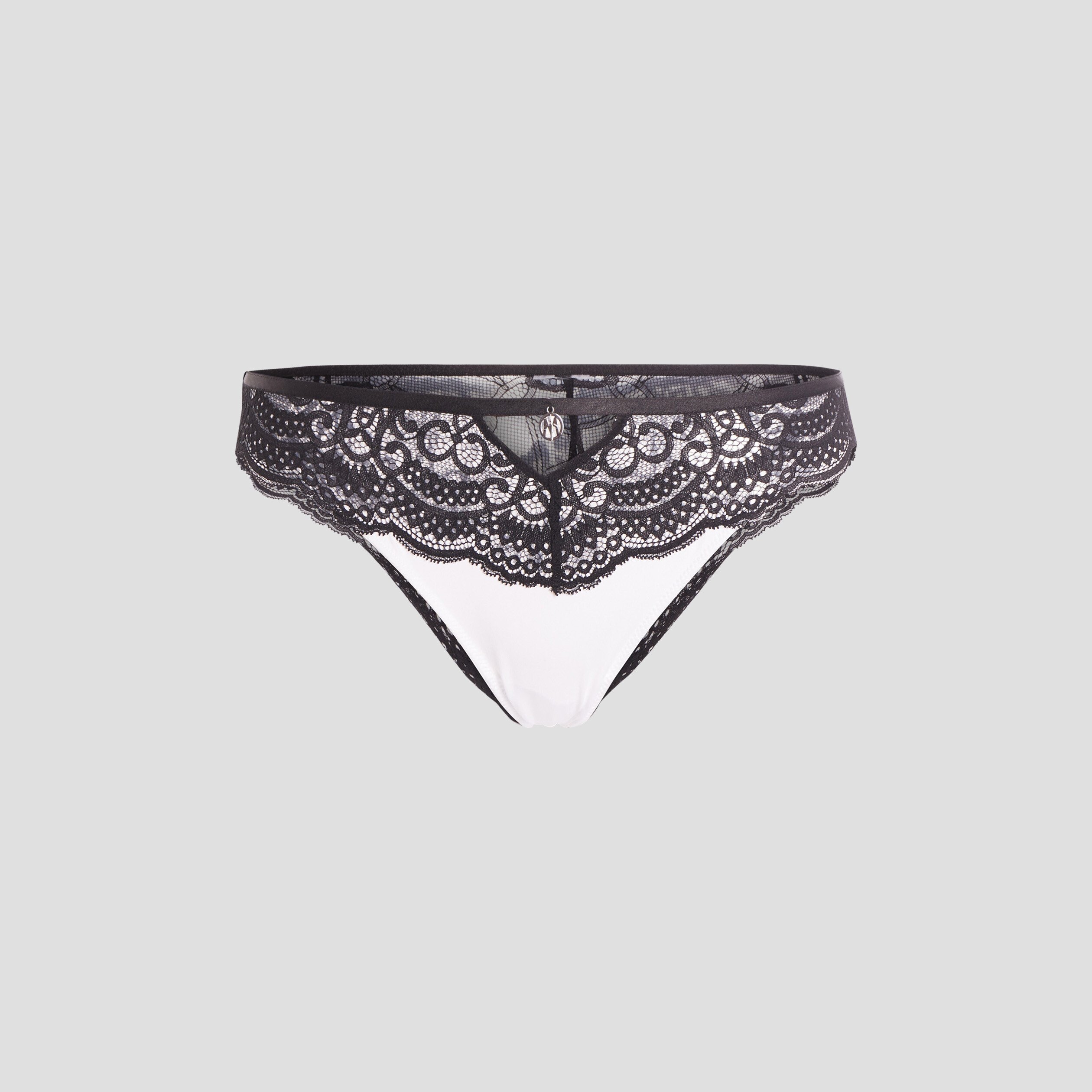 culotte avec micro dentelle blanc femme Culotte avec micro dentelle blanc femme