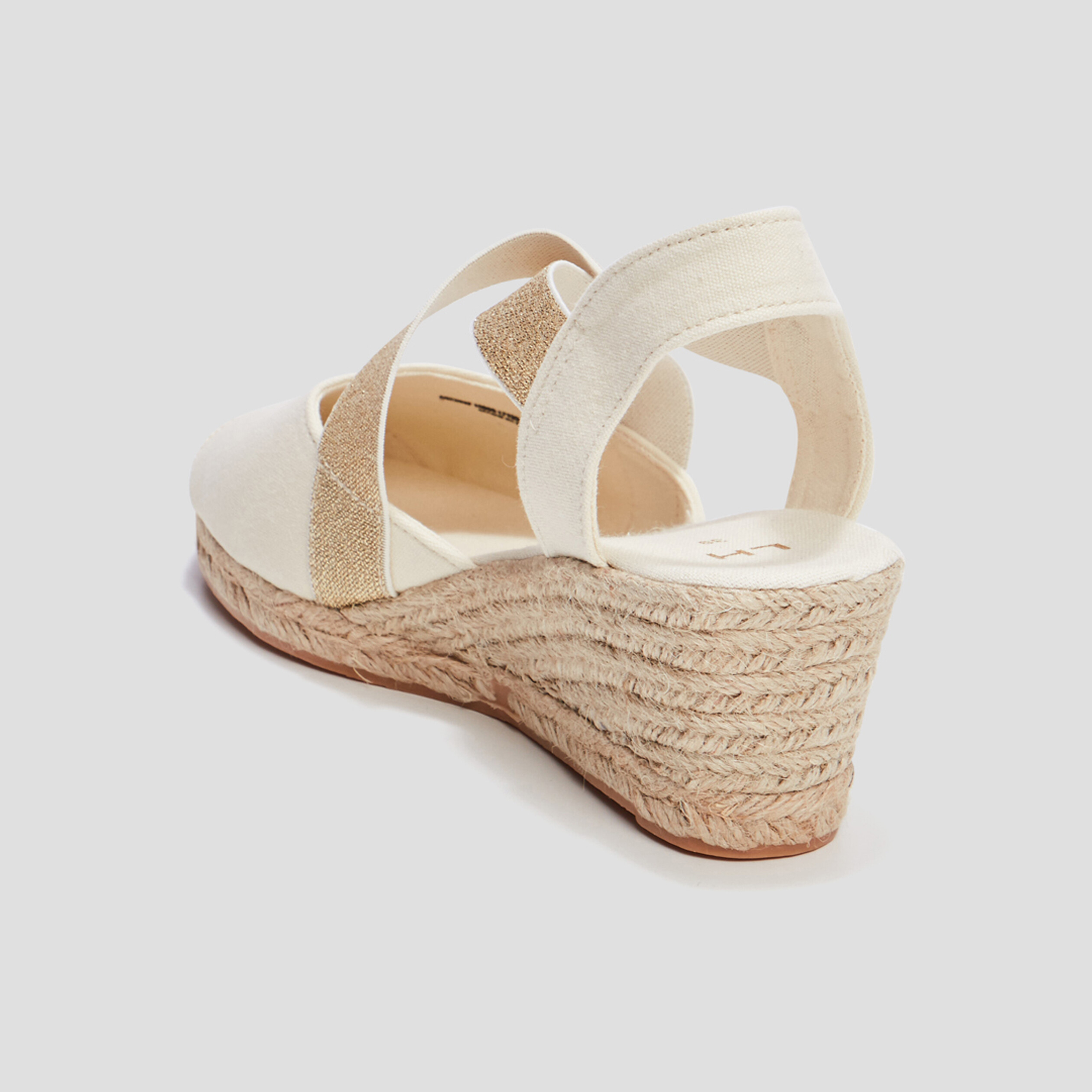 Sandales espadrilles compens es sable femme