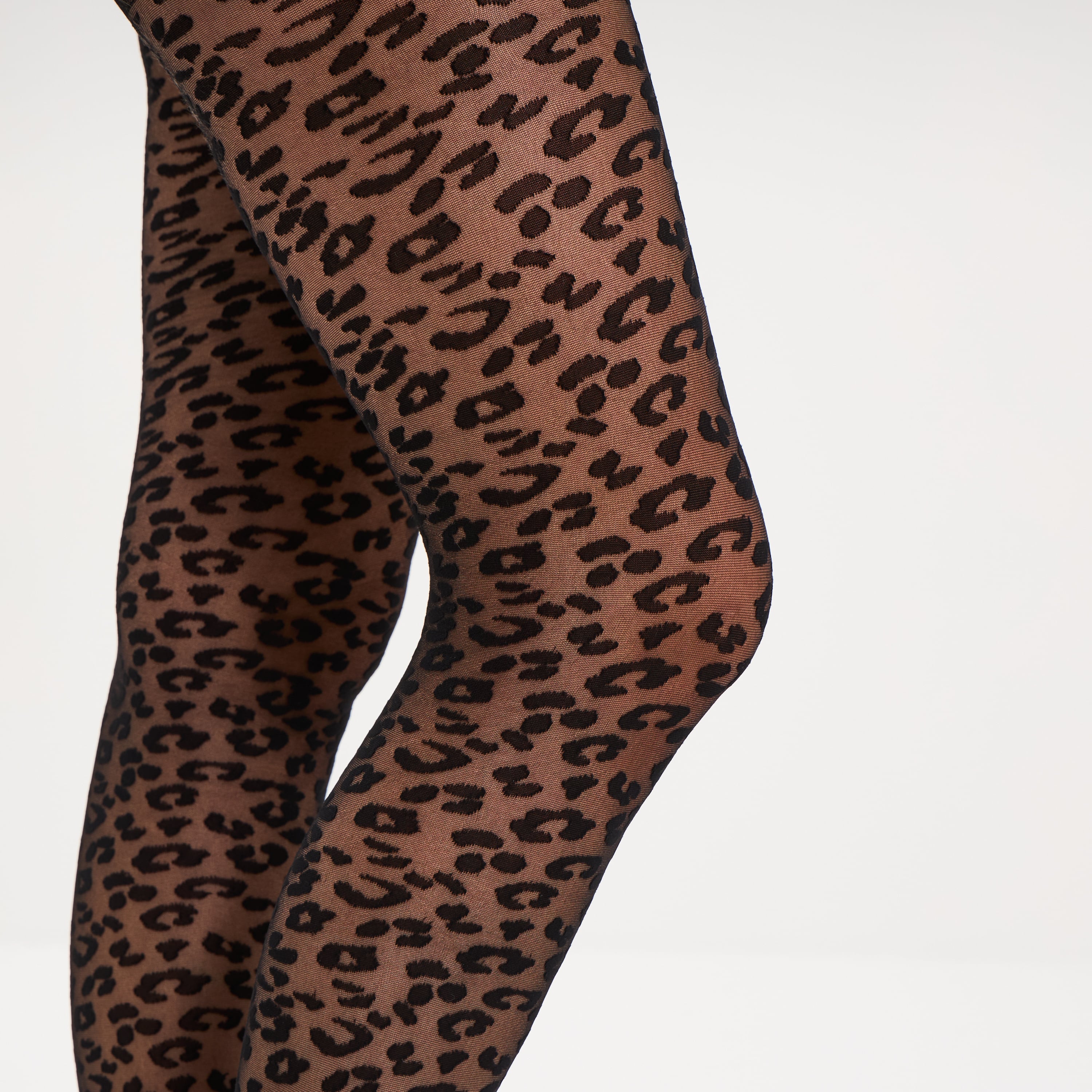 Collants semi opaque &agrave; motifs 20D noir femme
