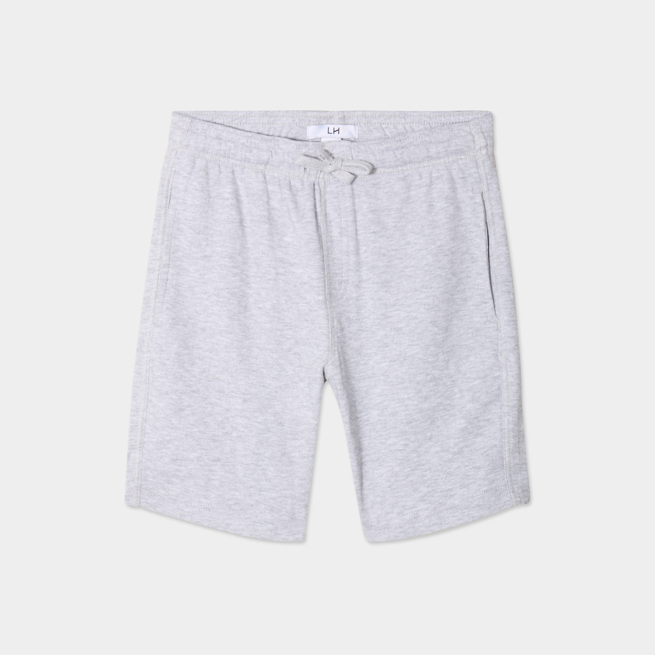 short jogging droit taille elastiquee gris garcon Short jogging droit taille élastiquée gris garçon