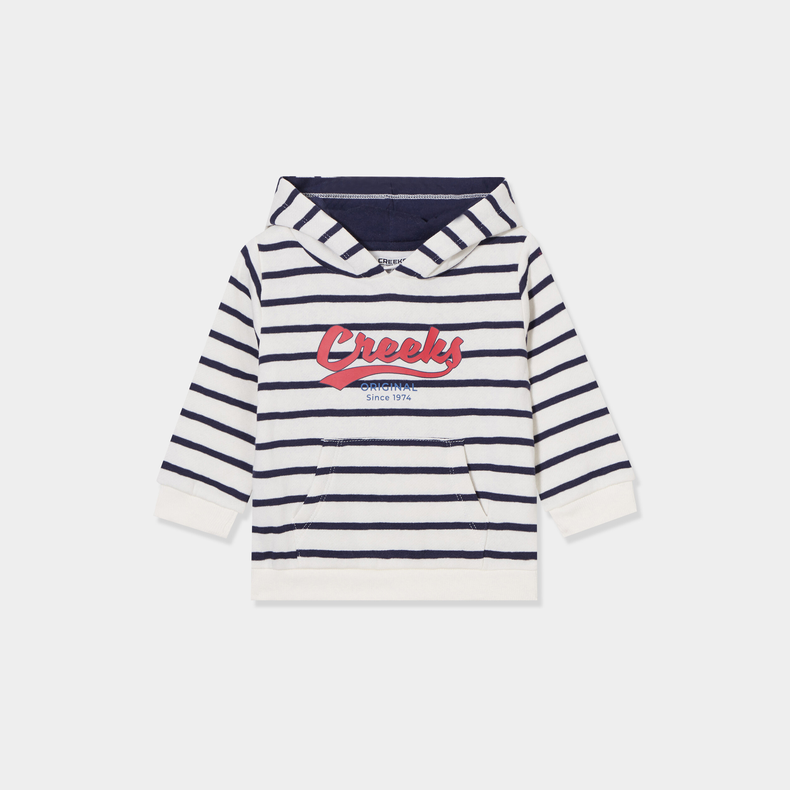 Sweat à capuche hoodie Creeks bleu marine bébé garçon
