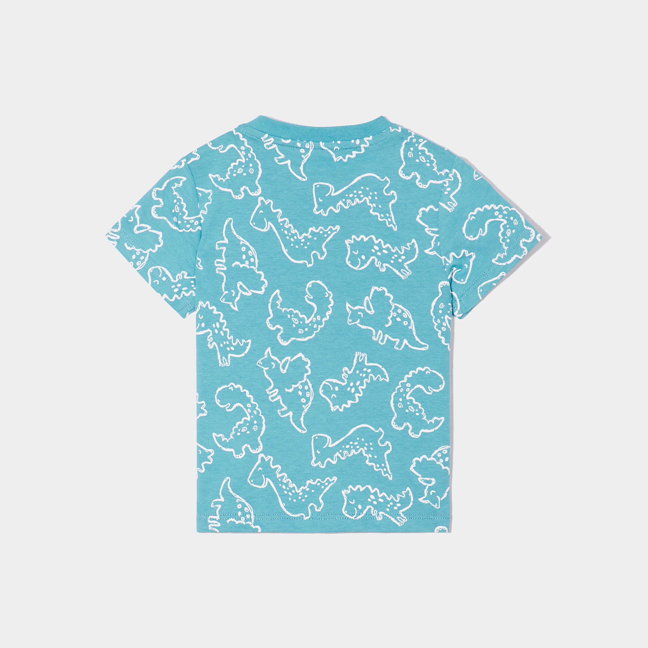 t shirt manches courtes coton bleu turquoise bebeg T-shirt manches courtes coton bleu turquoise bébé garçon