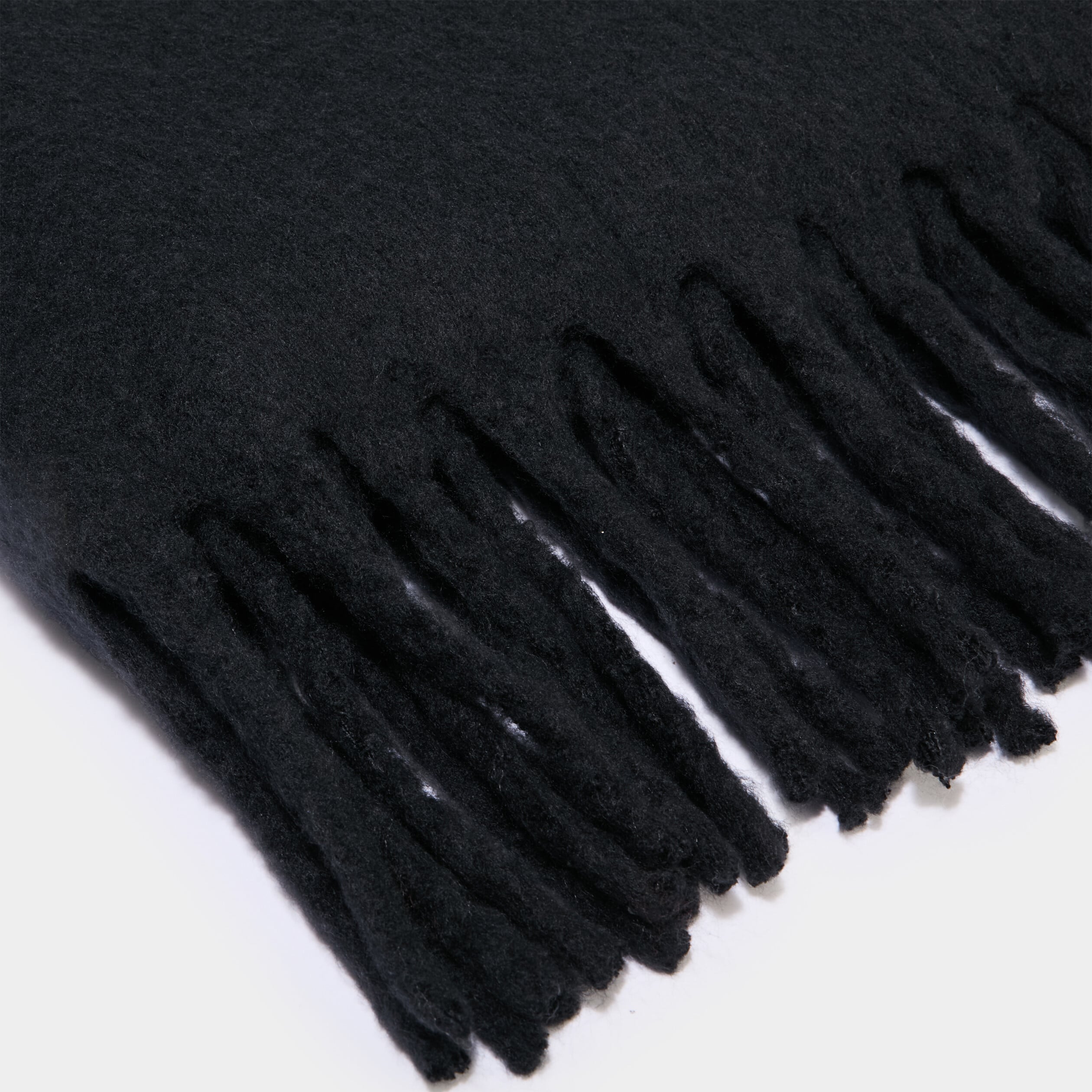 &Eacute;charpe &agrave; franges noir femme