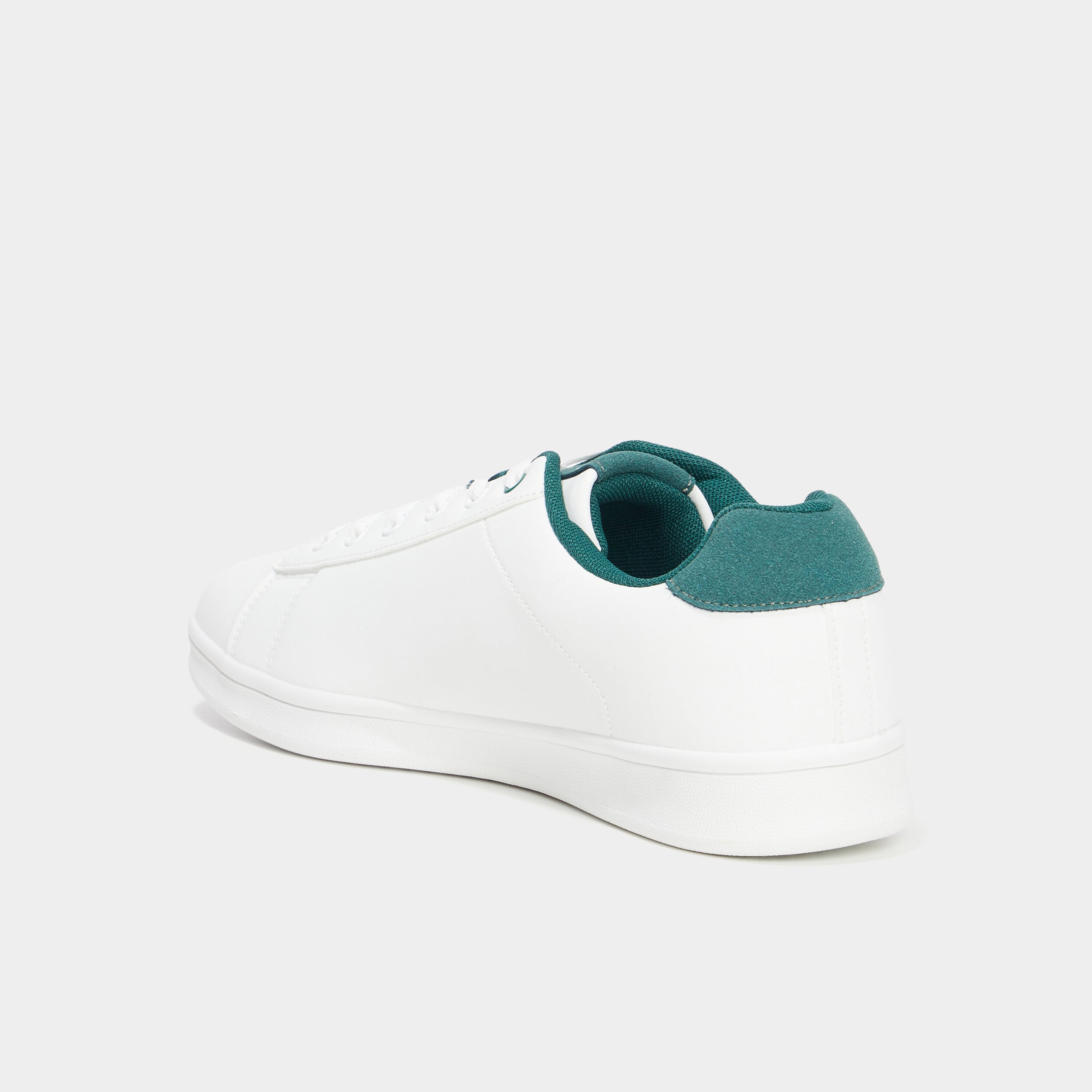 Baskets &agrave; lacets vert homme