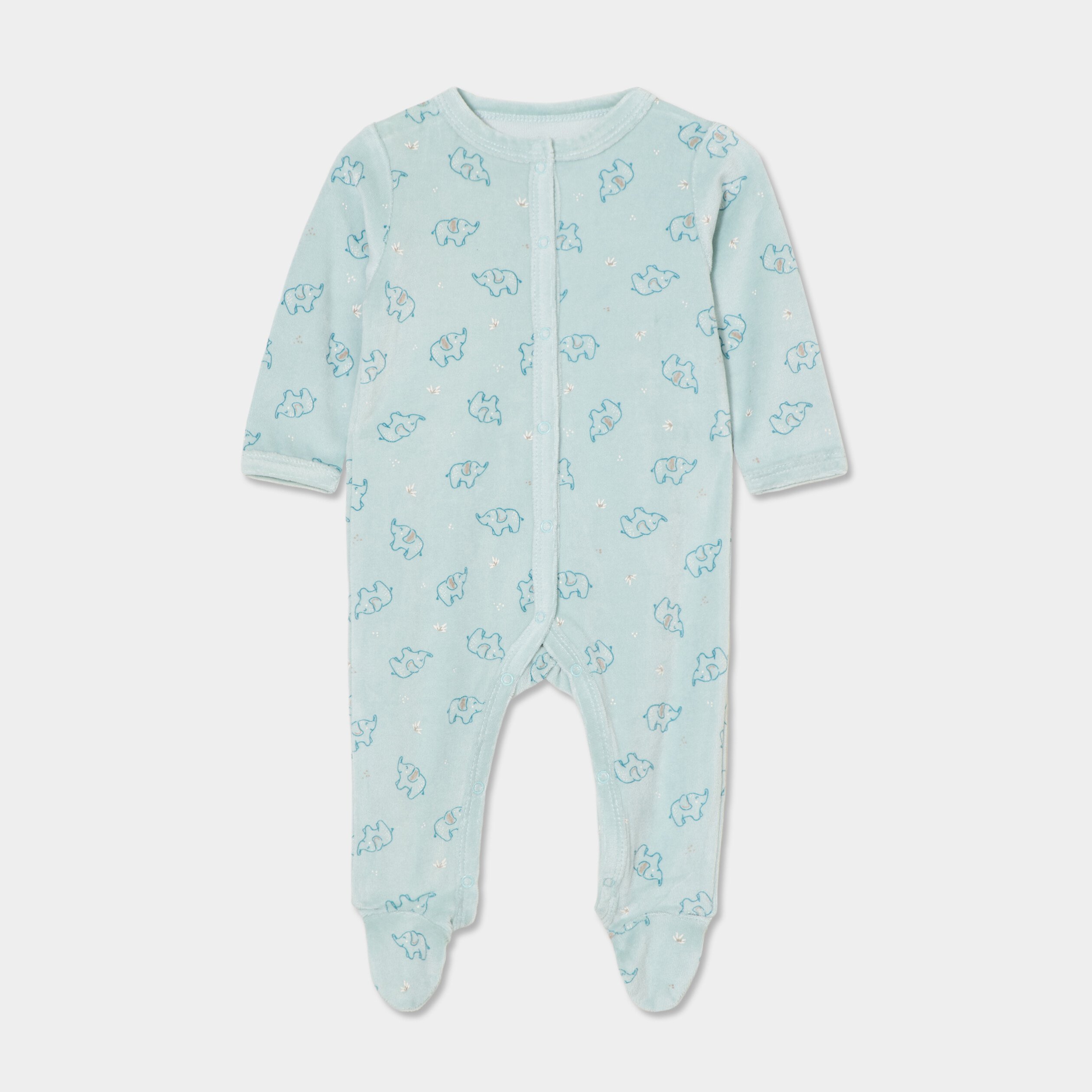 dors bien boutonne avec manches longues bleu clair bebe Dors-bien boutonné avec manches longues bleu clair bébé