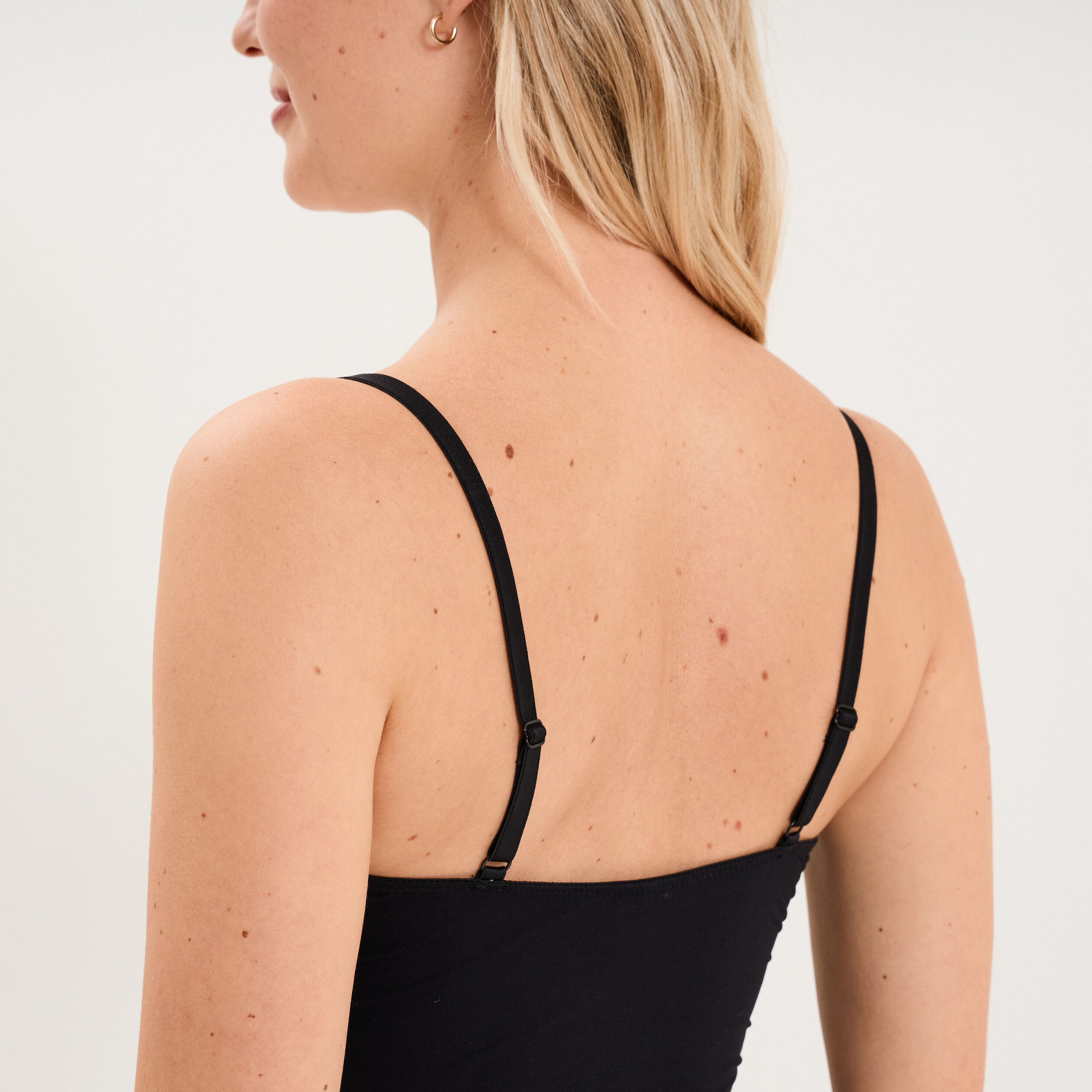 Body sans armatures bretelles fines noir femme