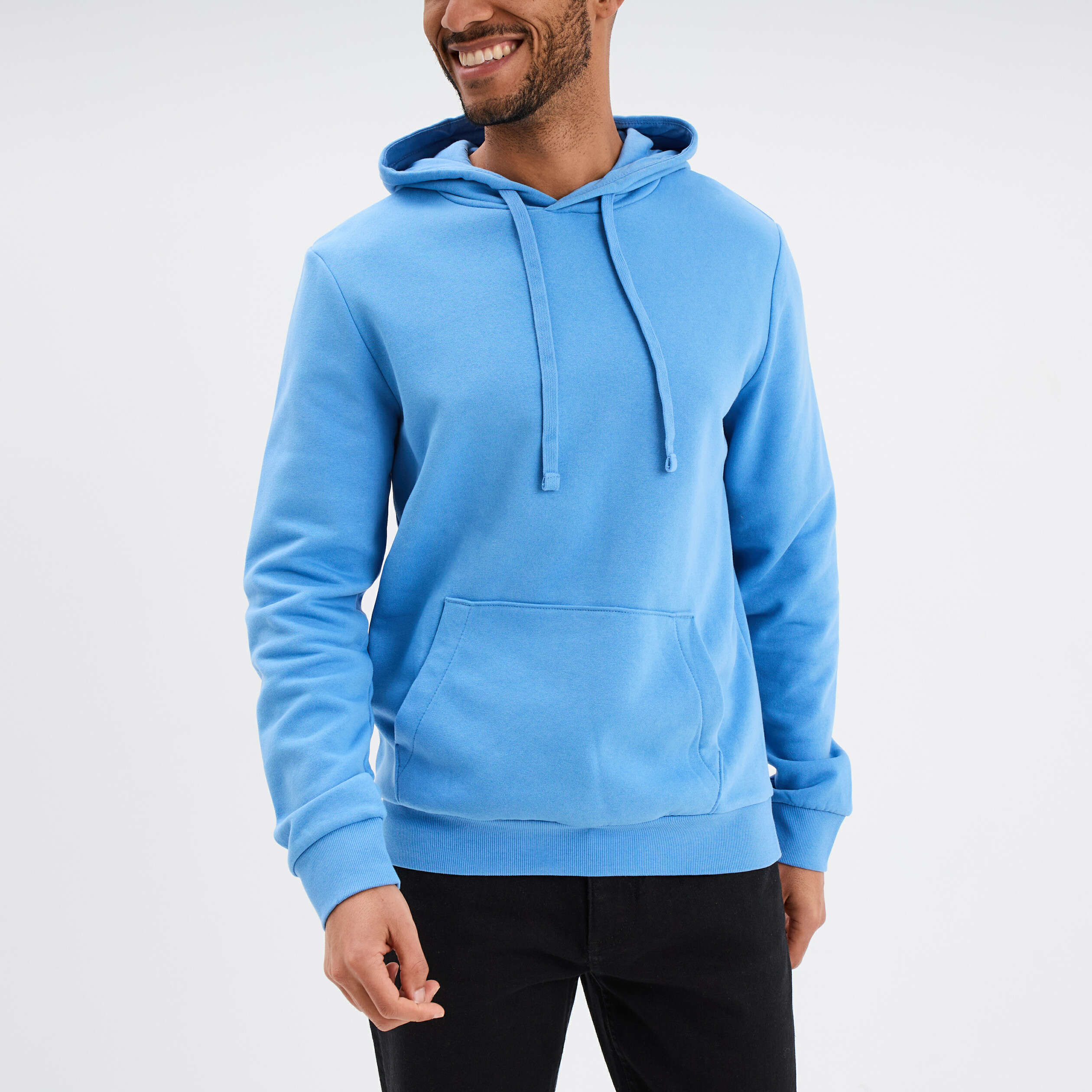 Melkhi - Pull en cachemire navy à col capuche pour homme