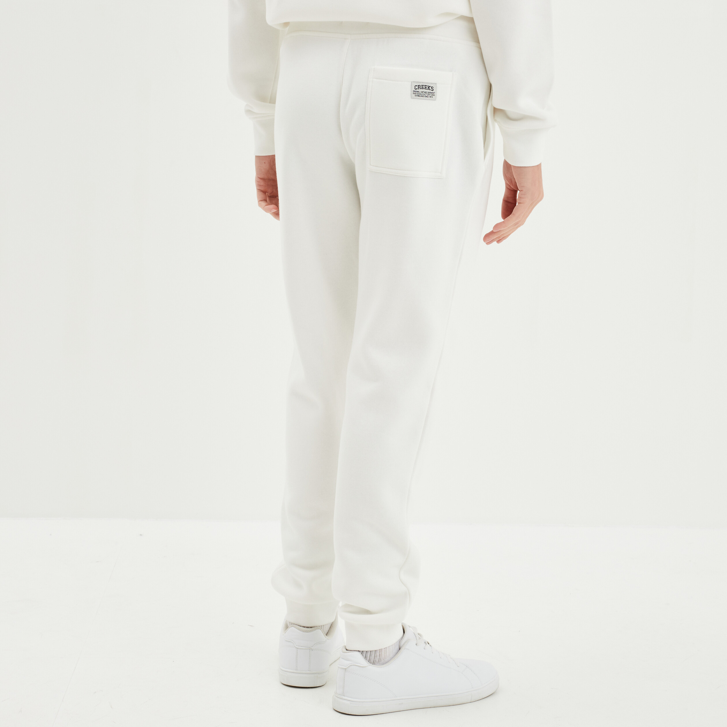 pantalon de jogging droit creeks blanc homme Pantalon de jogging droit Creeks blanc homme