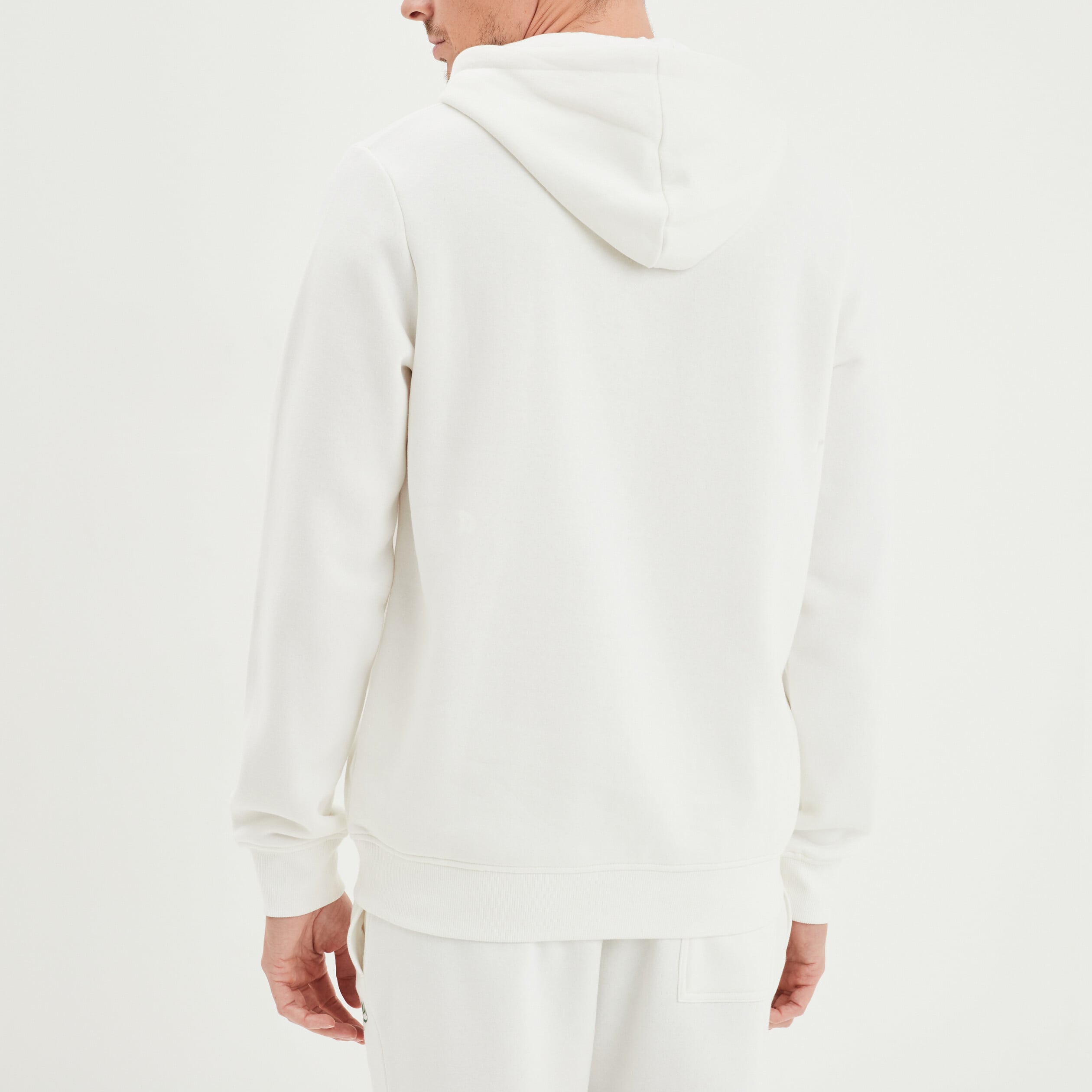 Sweat &agrave; capuche avec cordon hoodie blanc homme