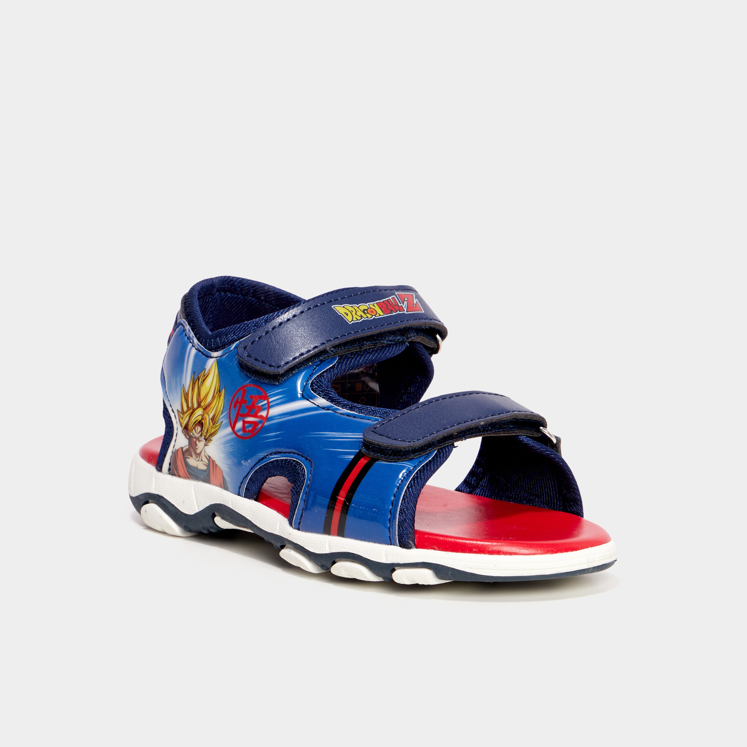 Sandales à scratchs Dragon Ball Z bleu garçon