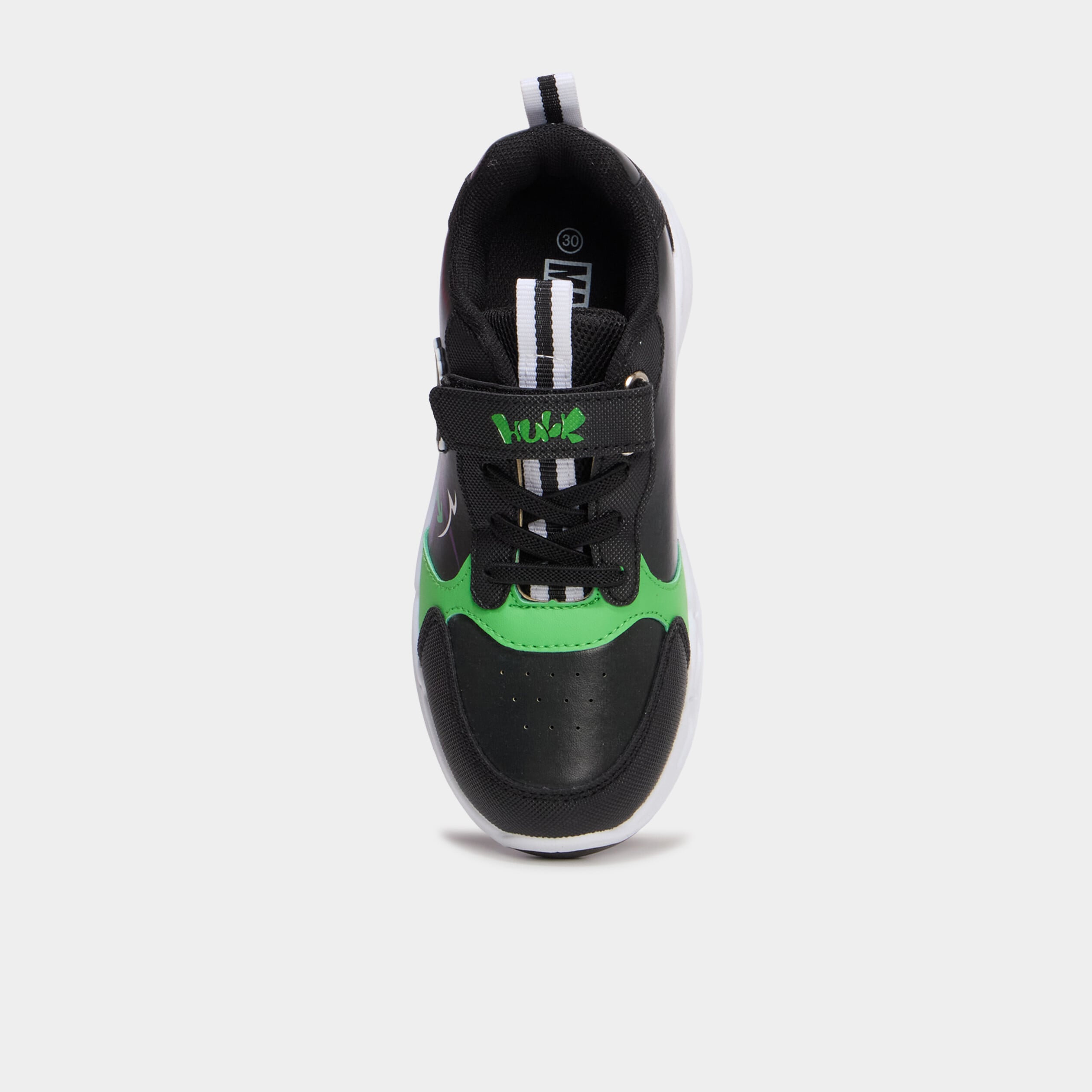 Baskets running lumineuses Hulk vert gar&ccedil;on