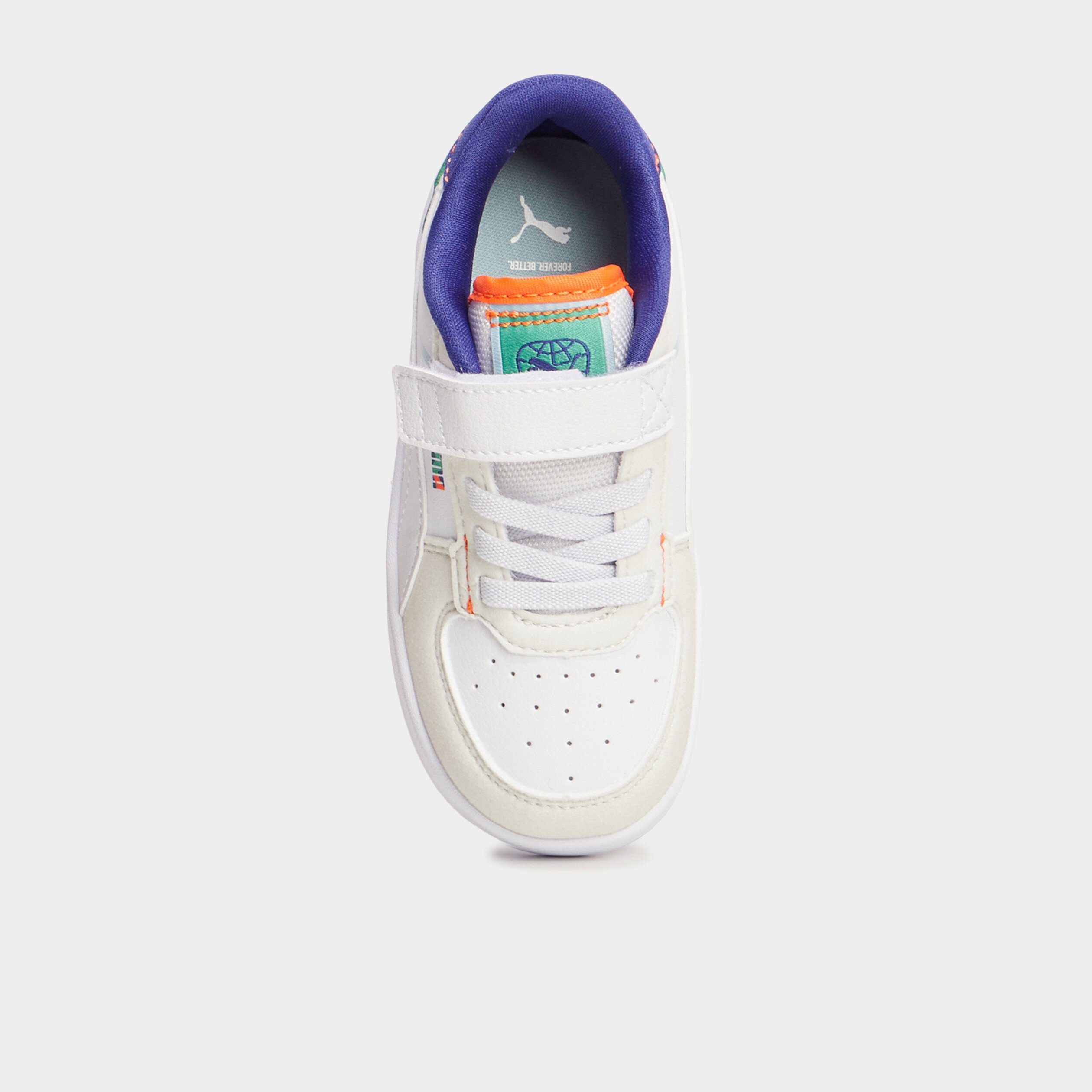 tennis basses a scratchs puma caven blanc garcon Tennis basses à scratchs Puma Caven blanc garçon