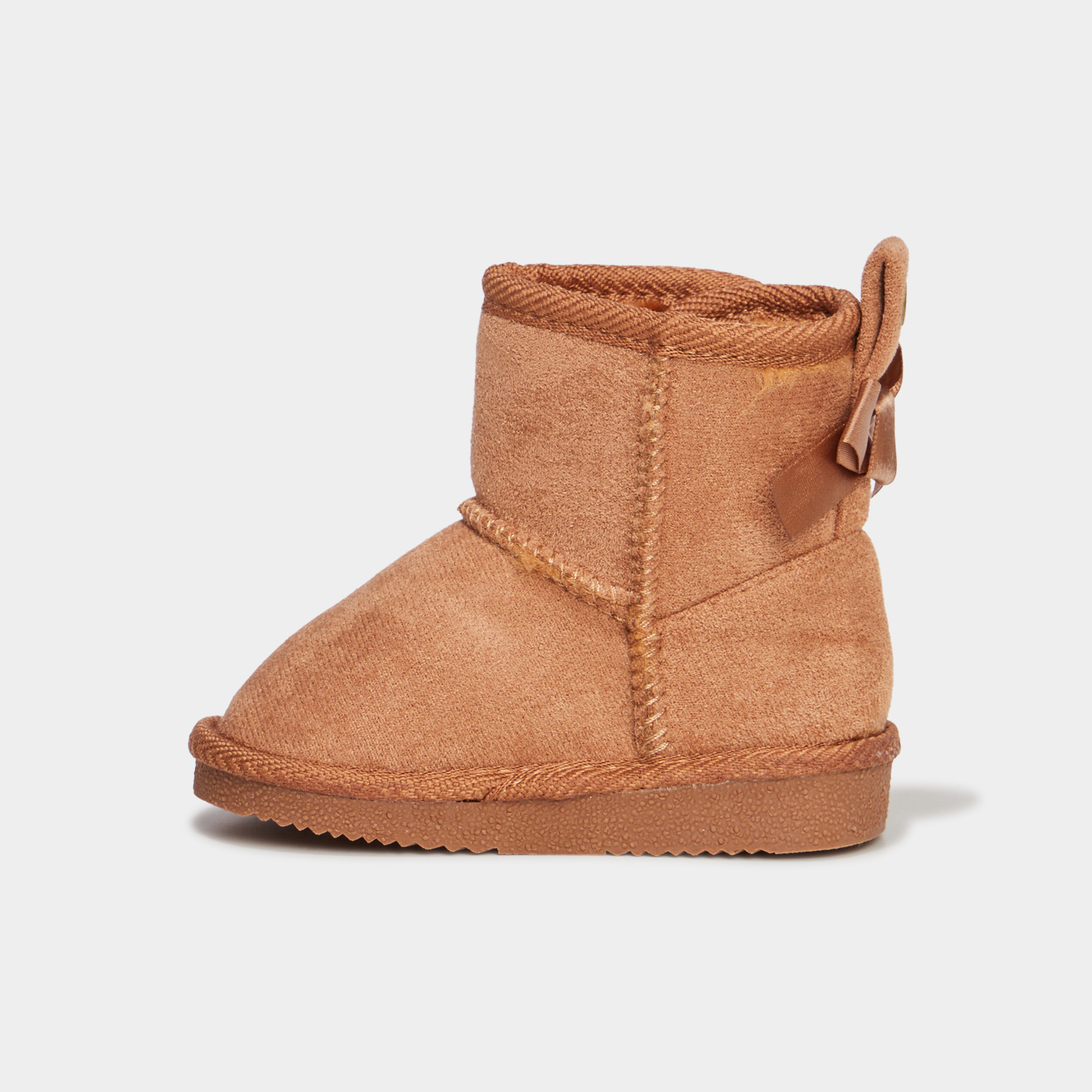 bottines avec noeuds creeks camel bebef Bottines avec noeuds Creeks camel bébé fille
