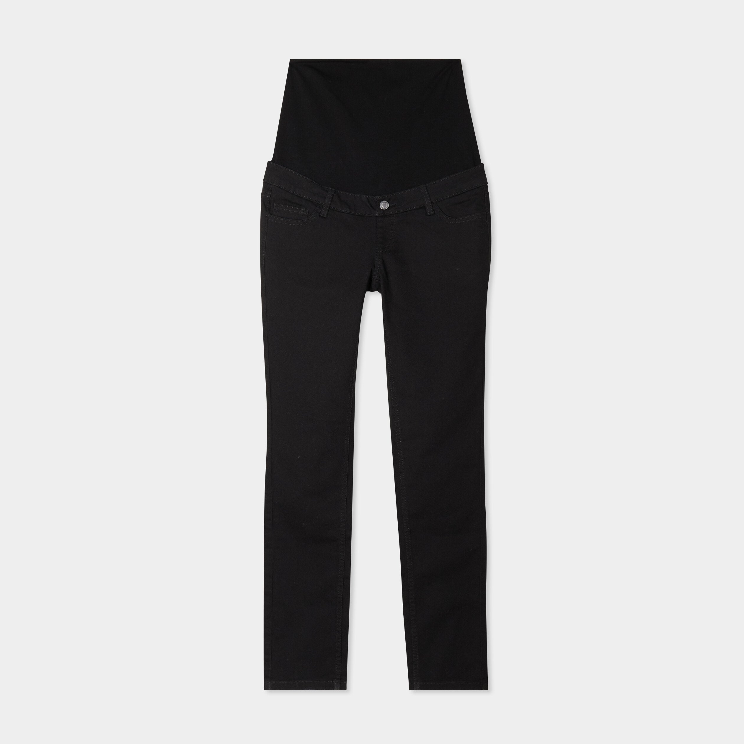 pantalon slim grossesse avec bandeau noir femmemater Pantalon slim grossesse avec bandeau noir femme maternité