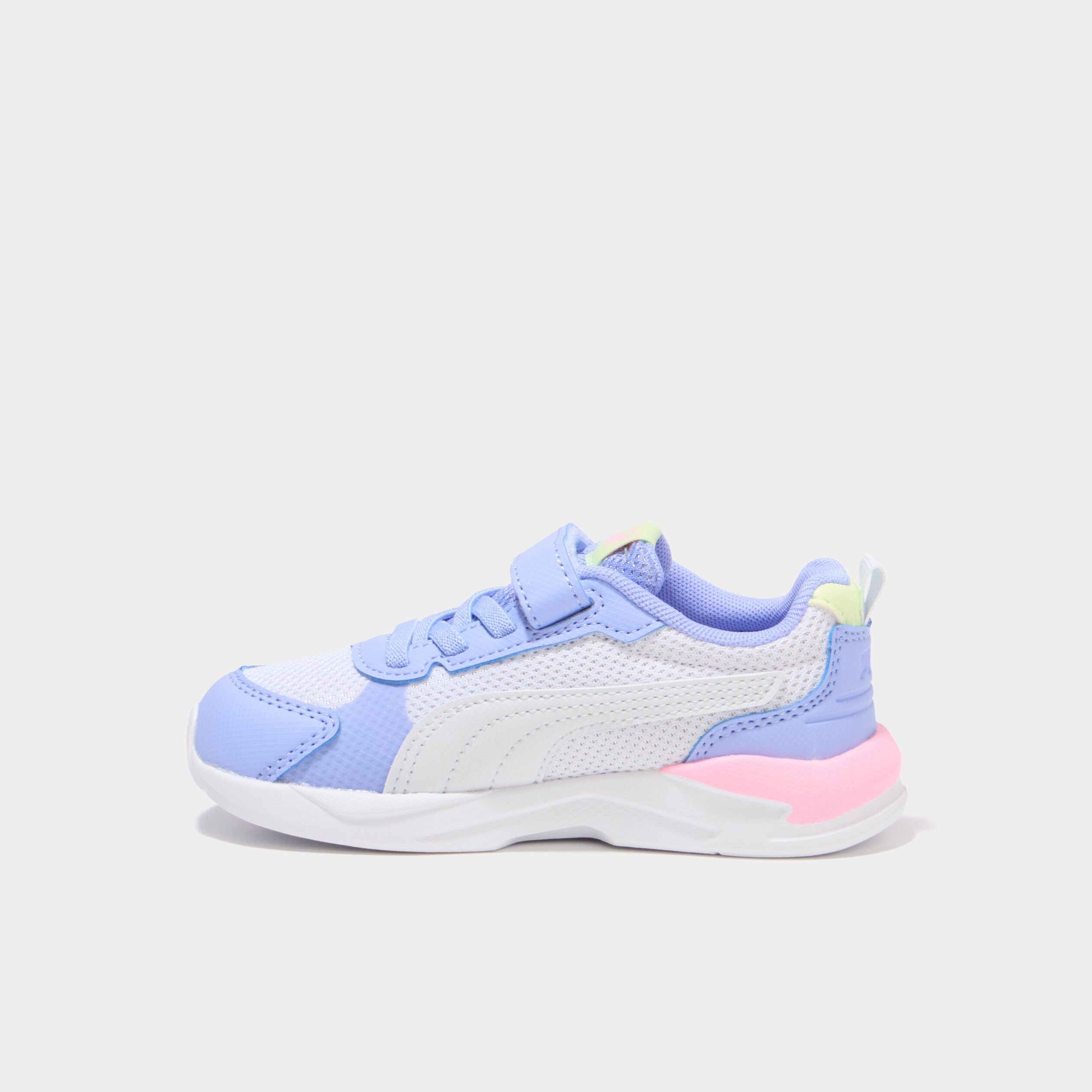 Baskets running &agrave; scratchs Puma XRAY violet fluo fille