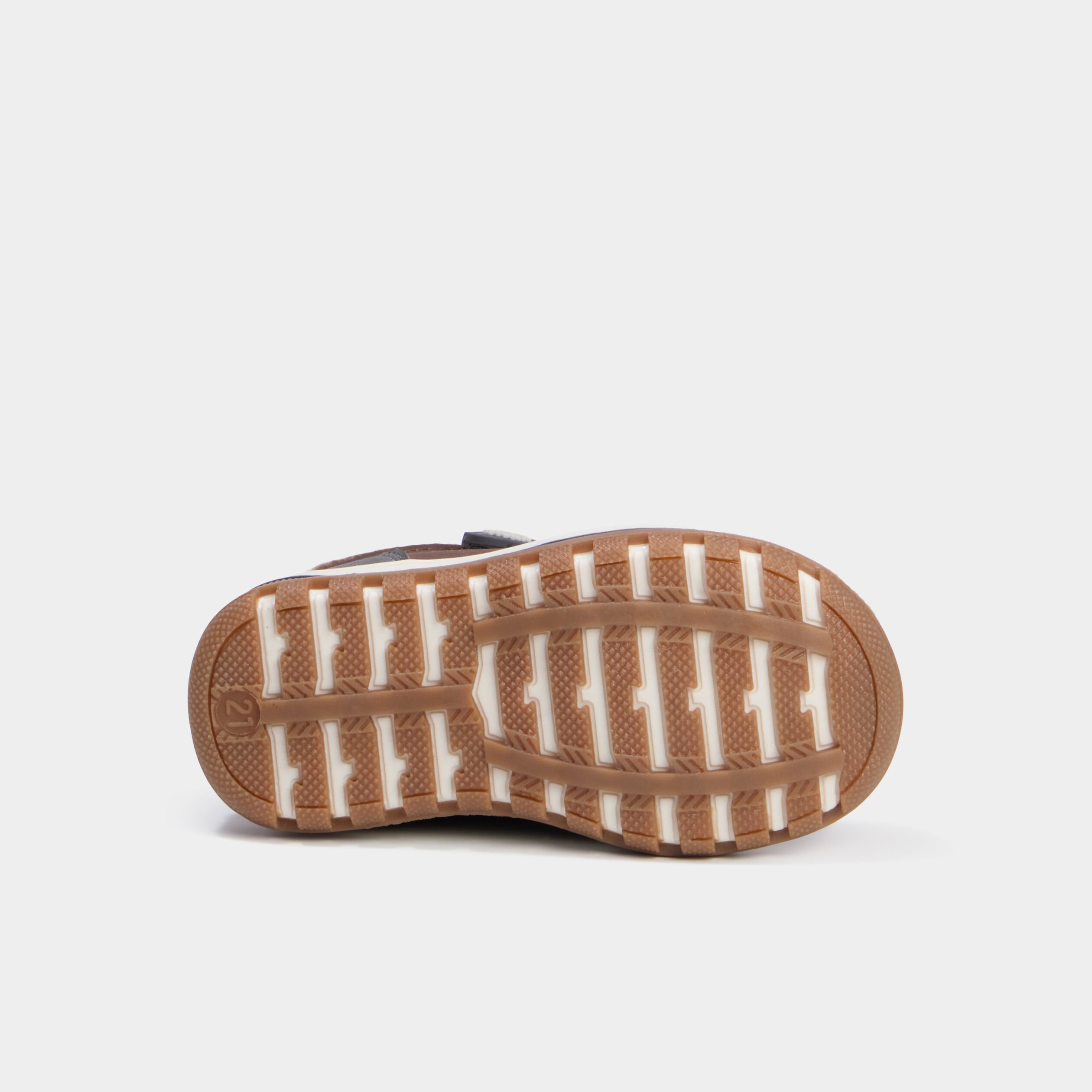 Bottines fourr&eacute;es bout rond Trappeur marron b&eacute;b&eacute; gar&ccedil;on