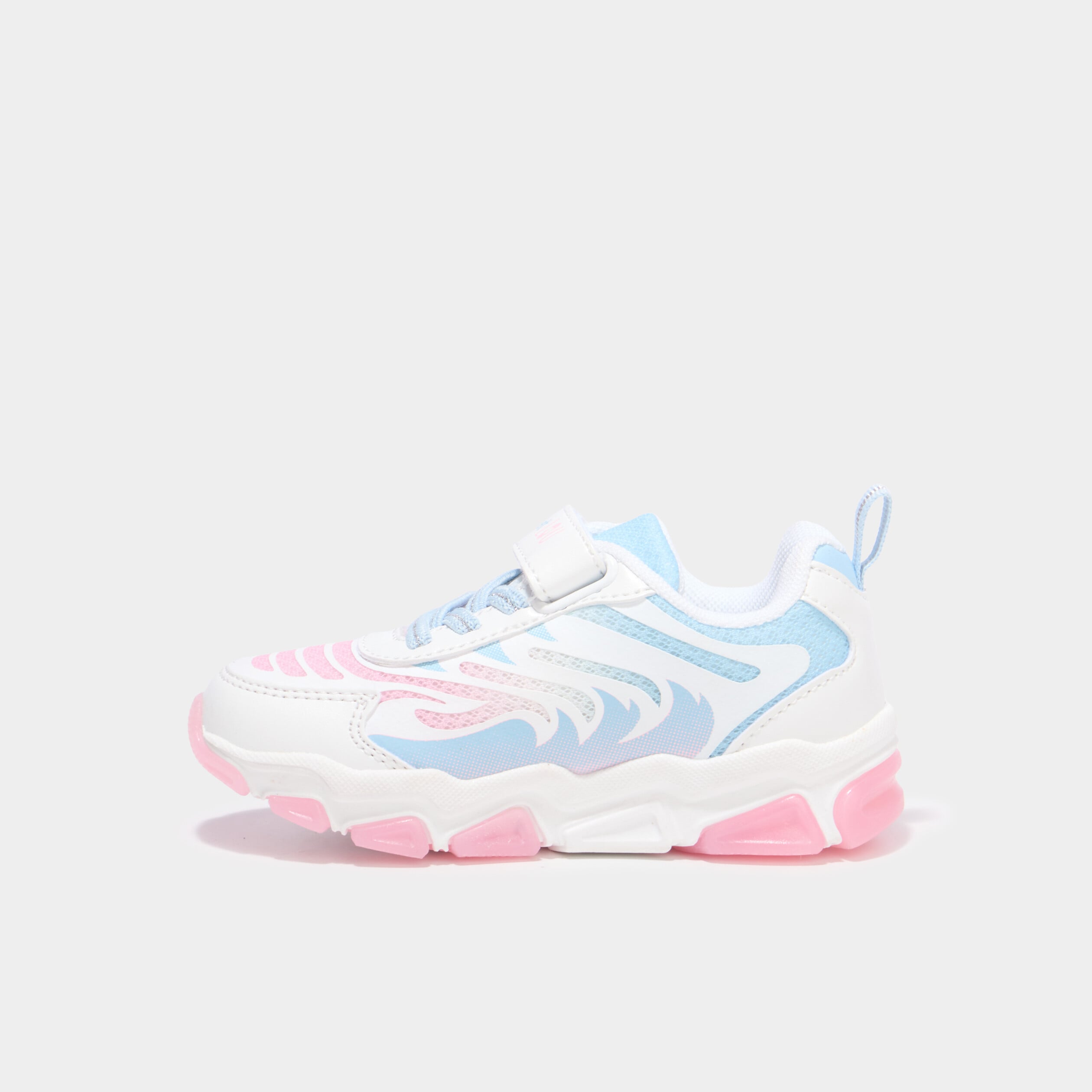 Baskets running semelles lumineuses multicolore fille