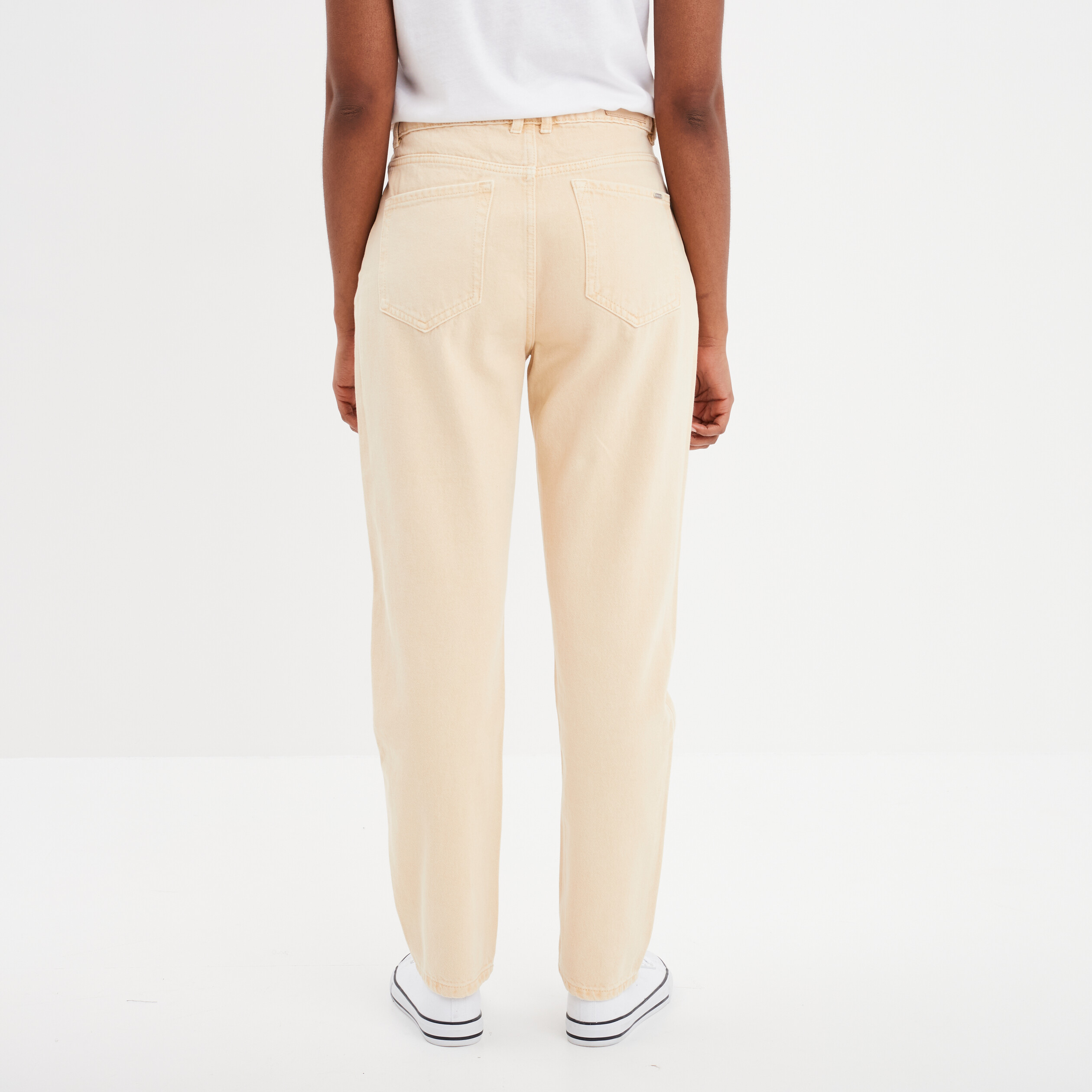 Jean Mom Bizzbee Clair Taille Haute - Taille 36, Coupe Confortable En Coton élasthanne, Excellent état