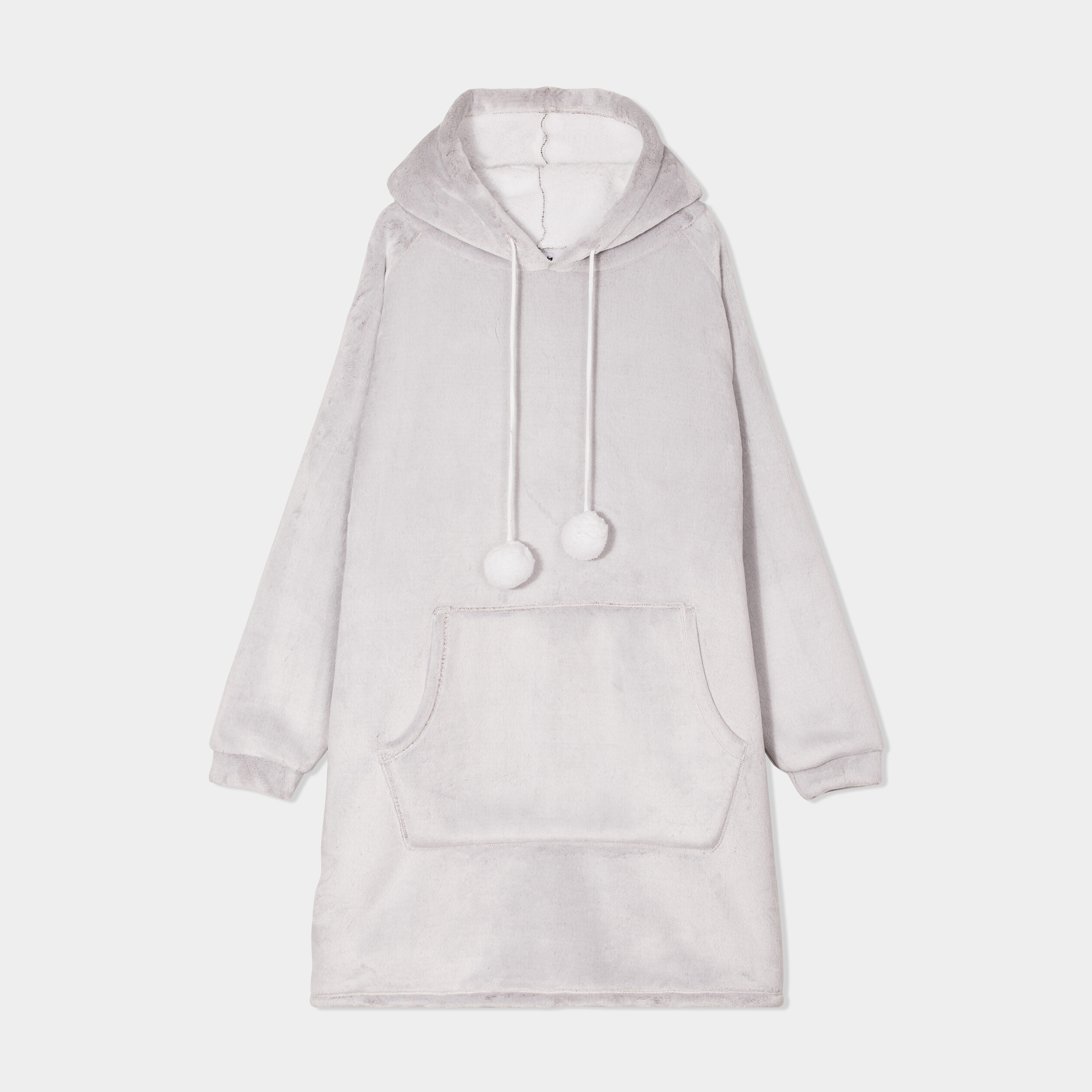 Pull Couverture à Capuche Femme Plaid Polaire Oversize – Sweat Doux Chaud Hiver Avec Grandes Poches