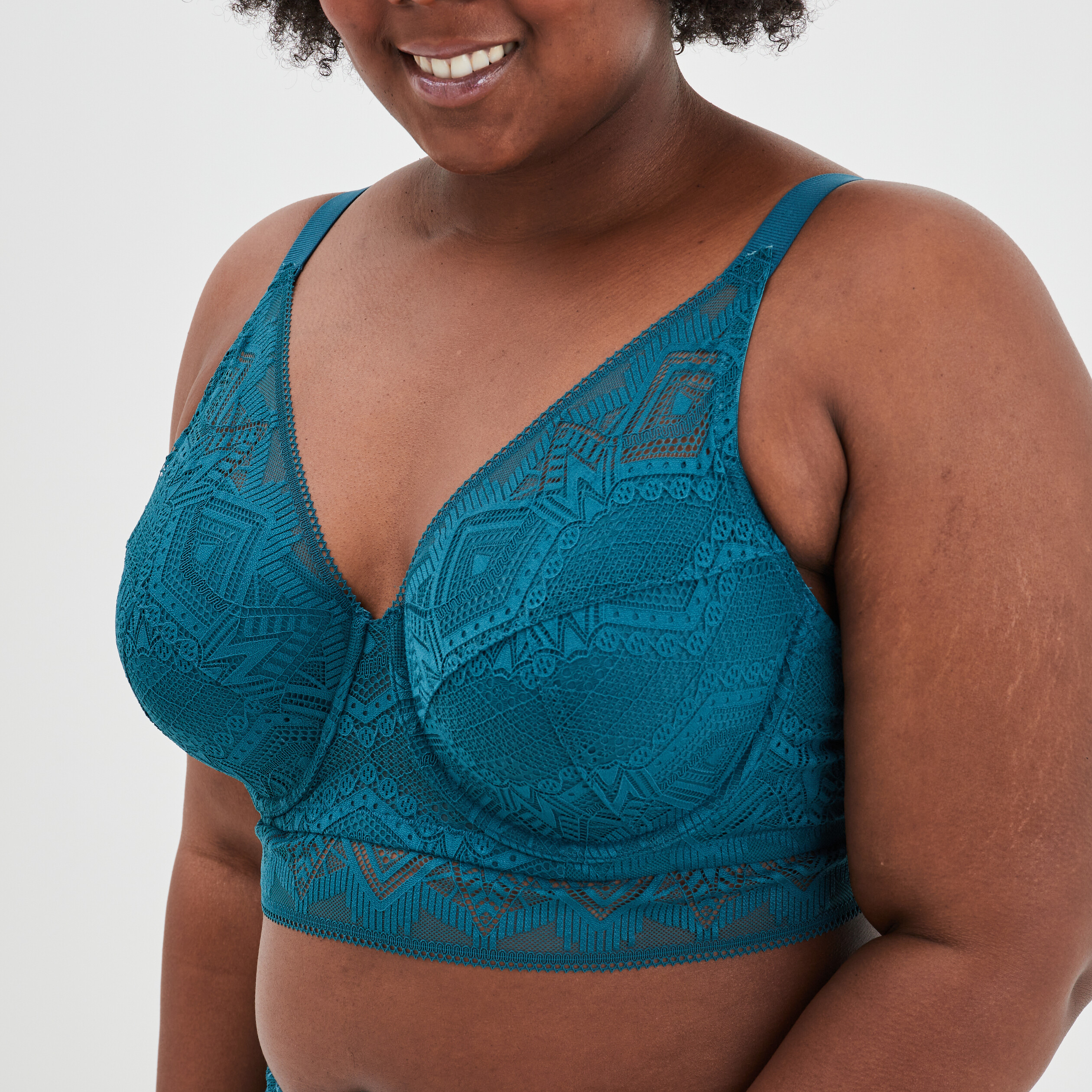 soutien gorge foulard dentelle bleu canard femmegt Soutien-gorge foulard dentelle bleu canard femme grande taille