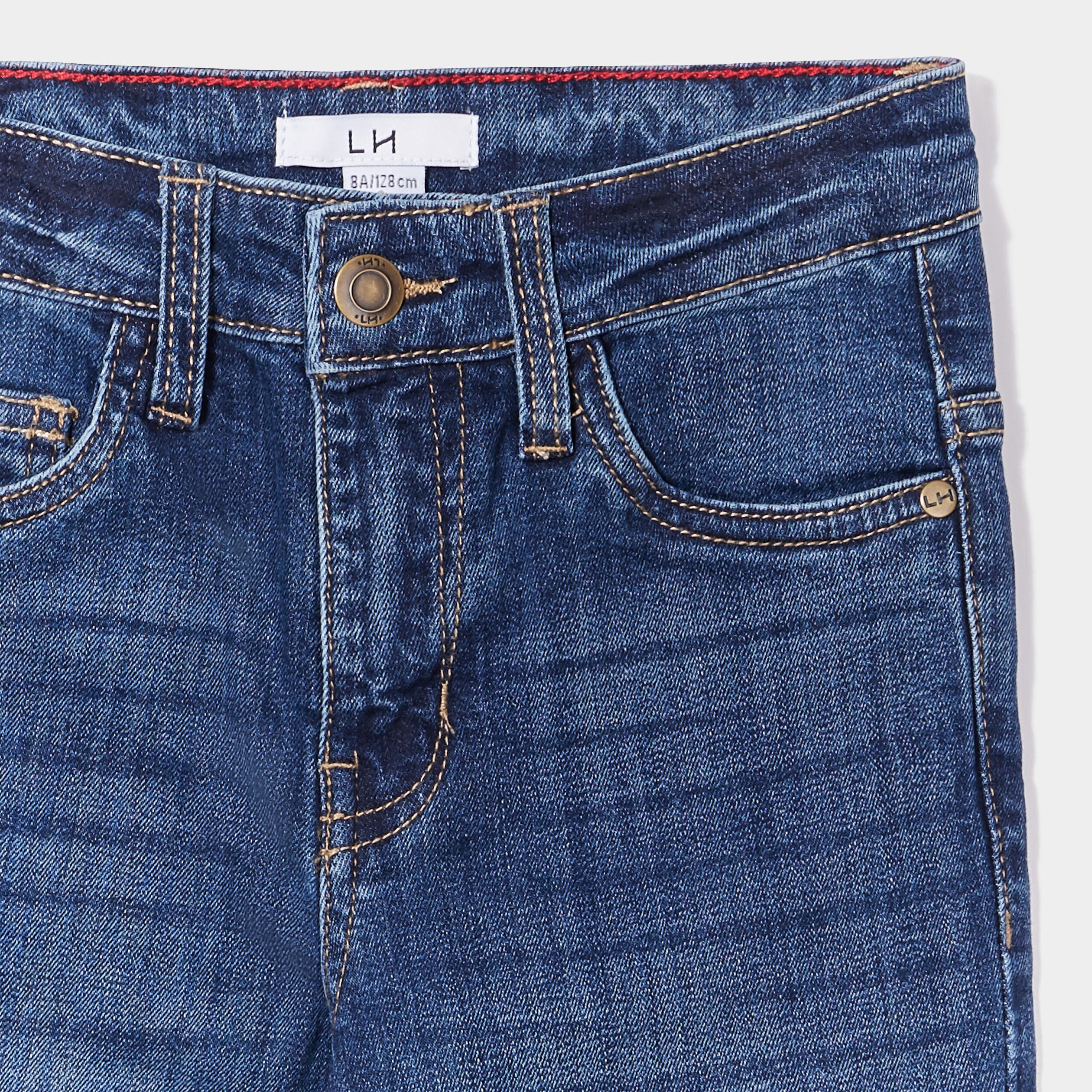 jeans slim effet stretch denim stone garcon Jeans slim effet stretch denim stone garçon