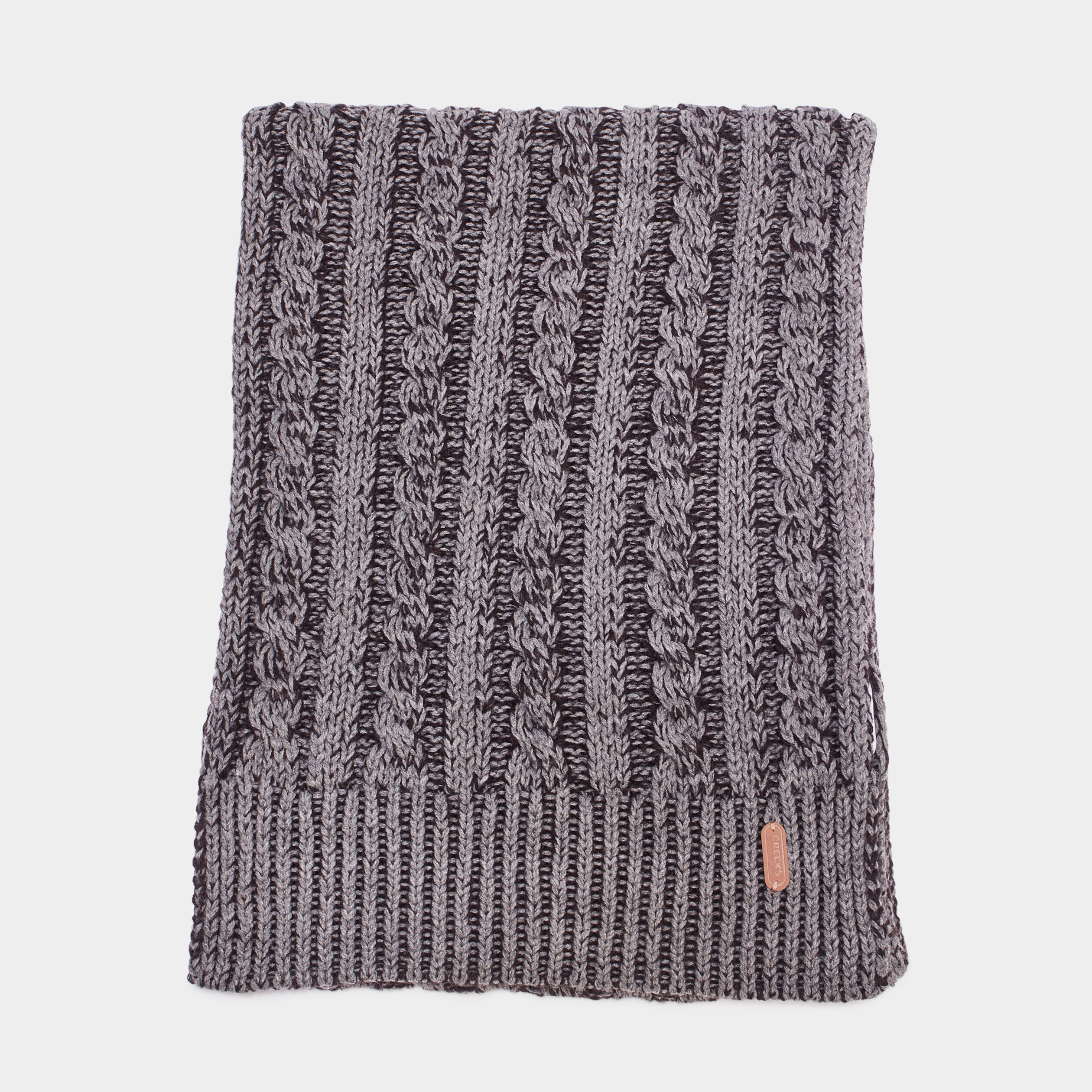 echarpe avec torsades creeks gris homme Écharpe avec torsades Creeks gris homme