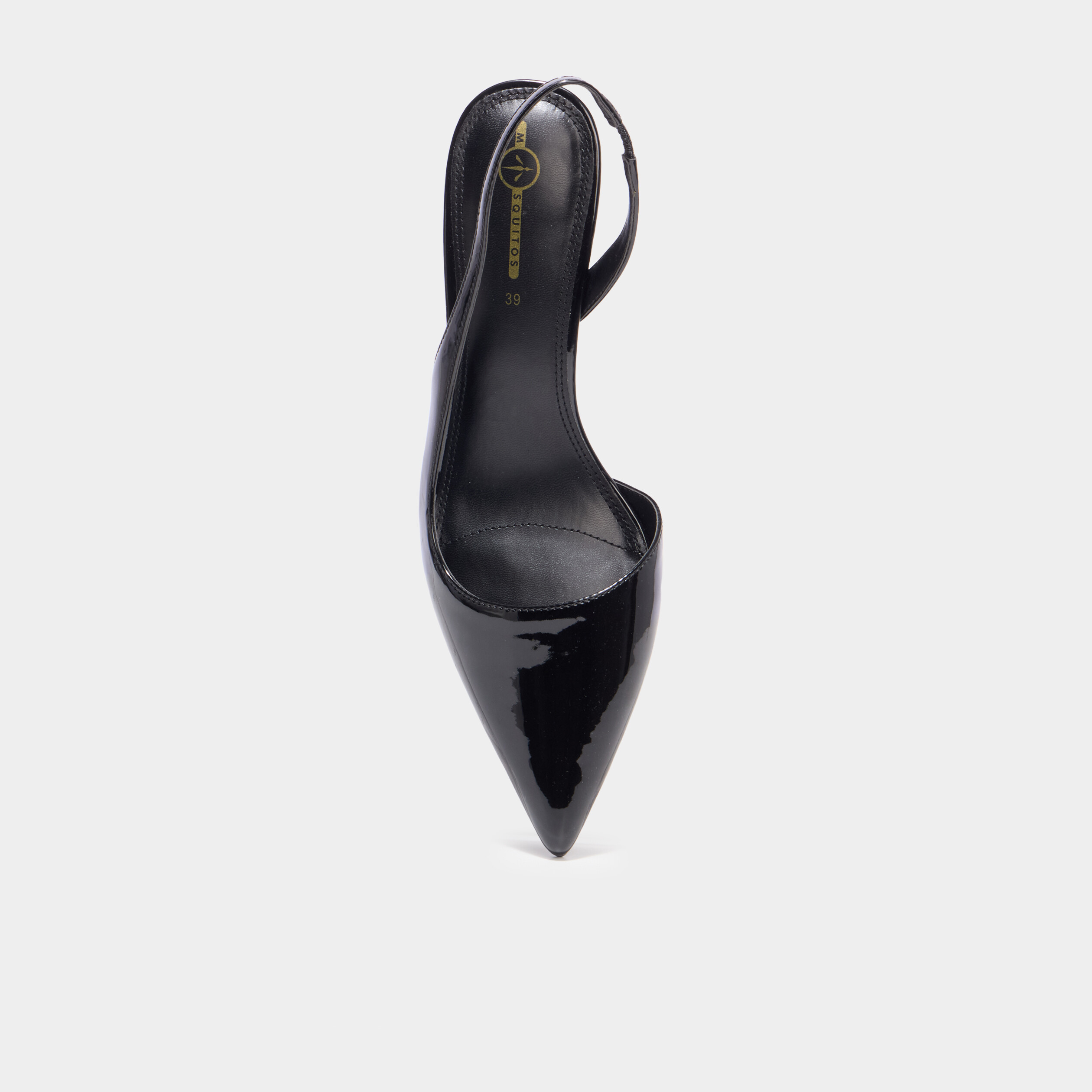 Escarpins slingback talons aiguilles noir femme