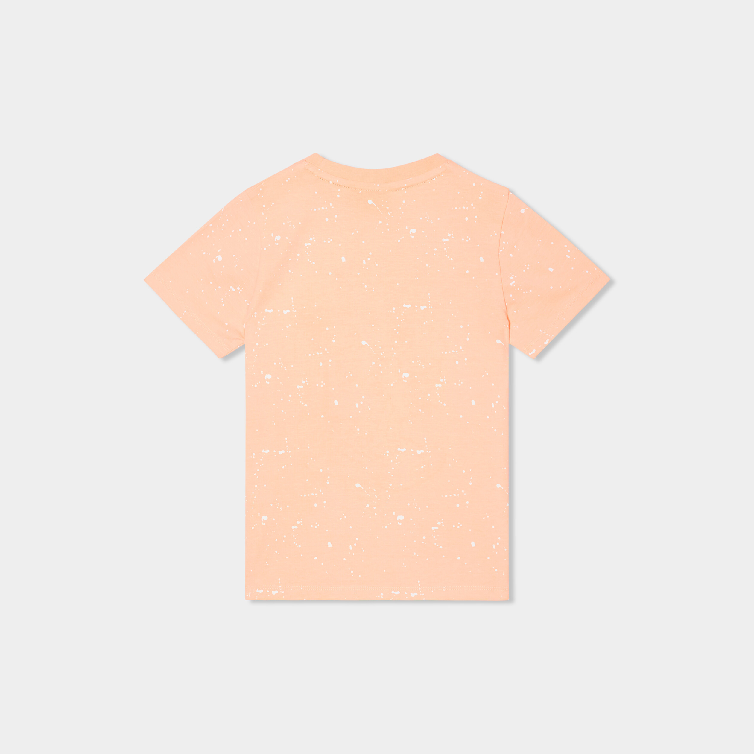 t shirt manches courtes coton sonic orange fluo garcon T-shirt manches courtes coton Sonic orange fluo garçon
