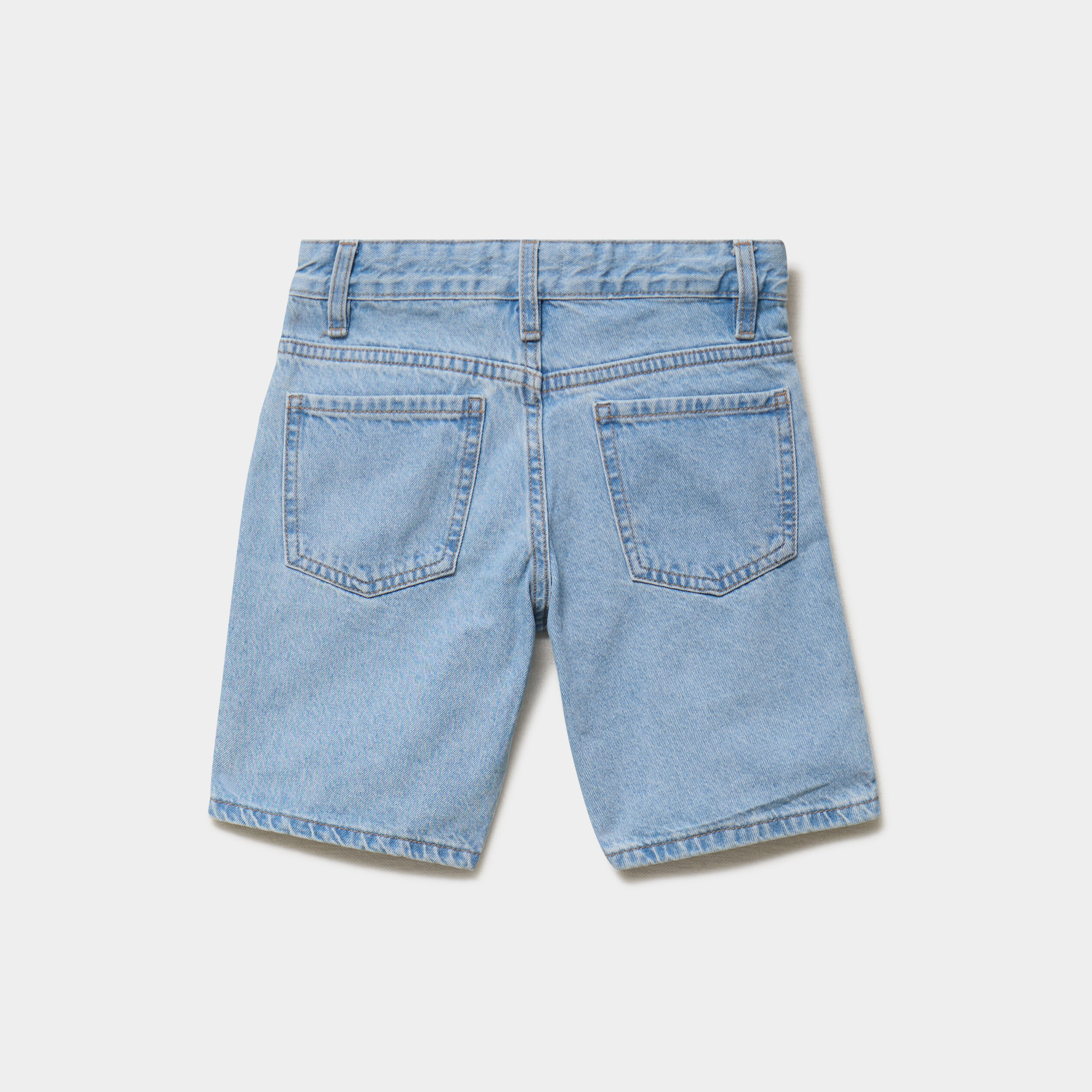 Bermuda en jean regular coton denim triple stone gar&ccedil;on