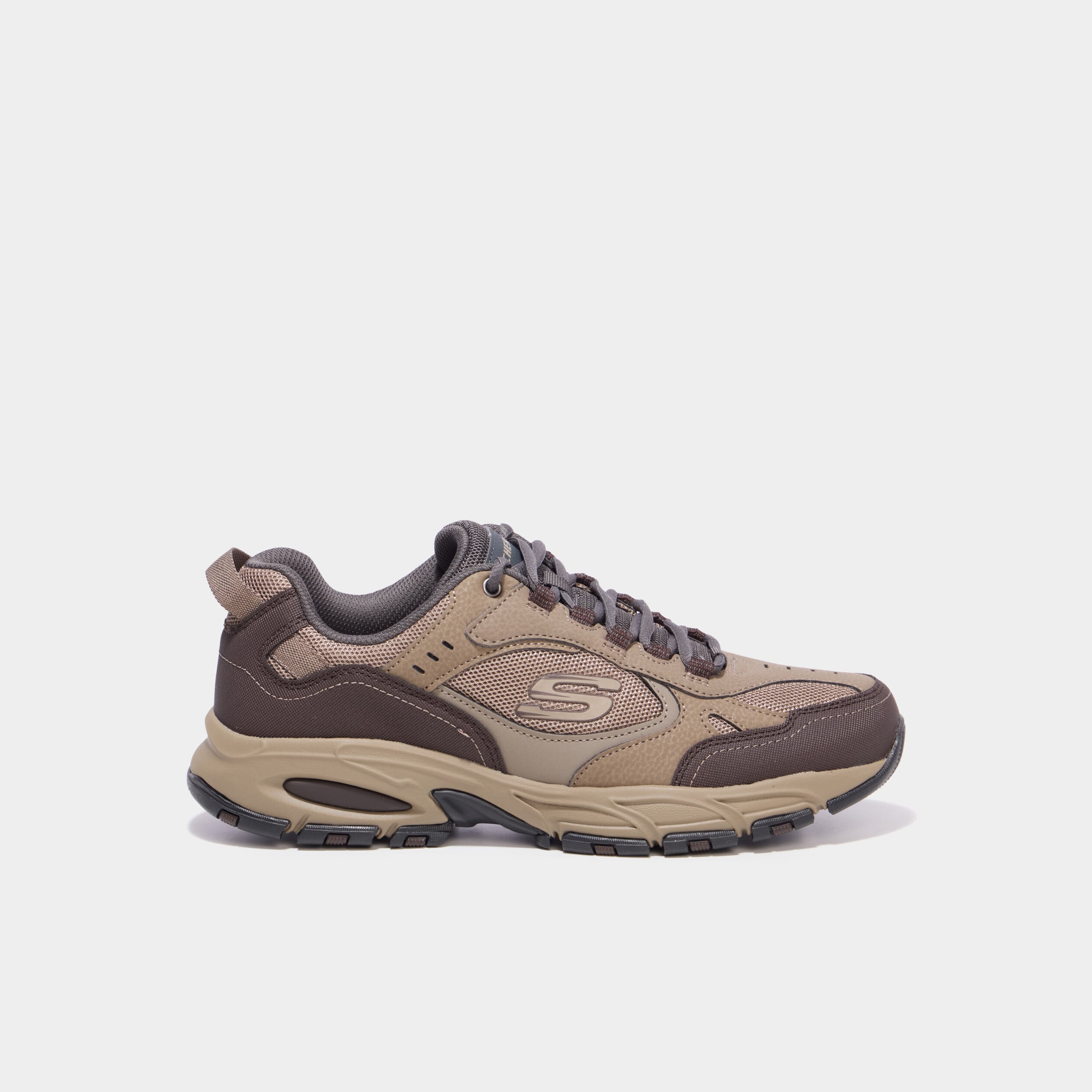 Baskets running semelle m&eacute;moire de forme sable homme